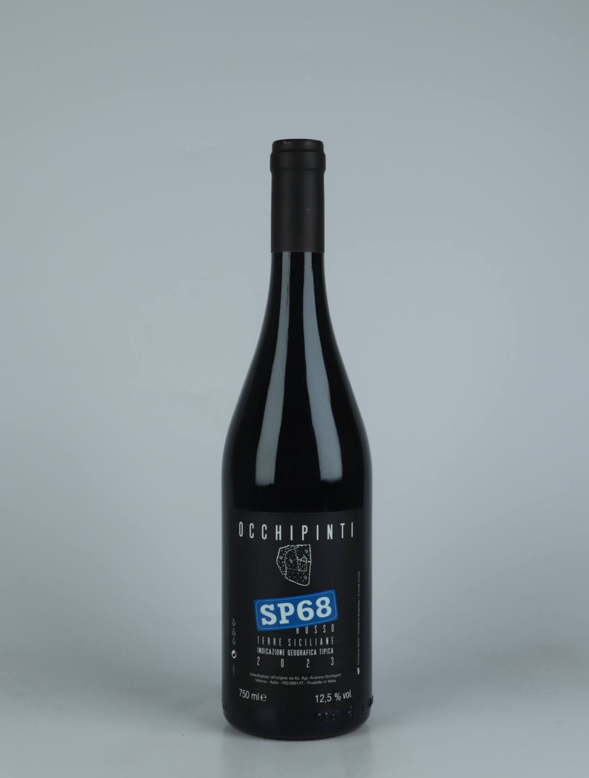 A bottle 2023 SP68 Rosso Red wine from Arianna Occhipinti, Sicily in Italy