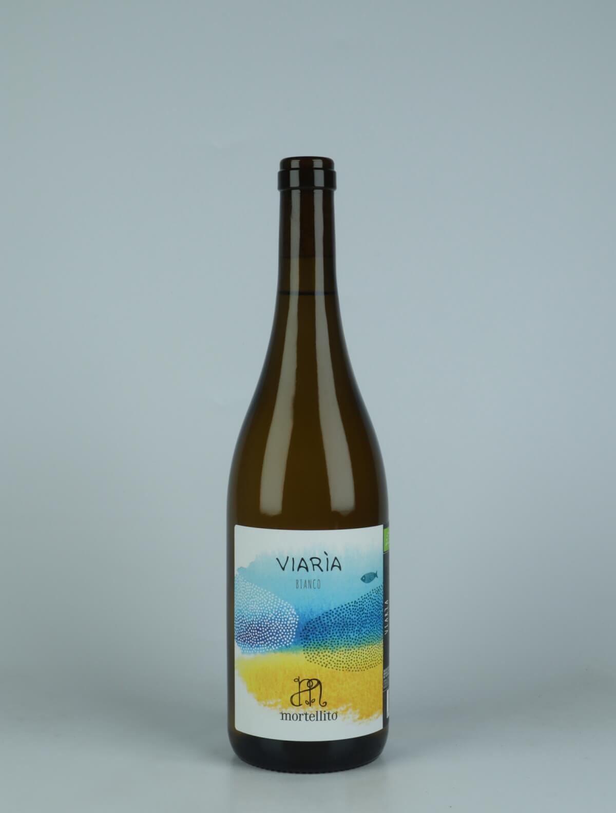 A bottle 2023 Viaria White wine from Il Mortellito, Sicily in Italy