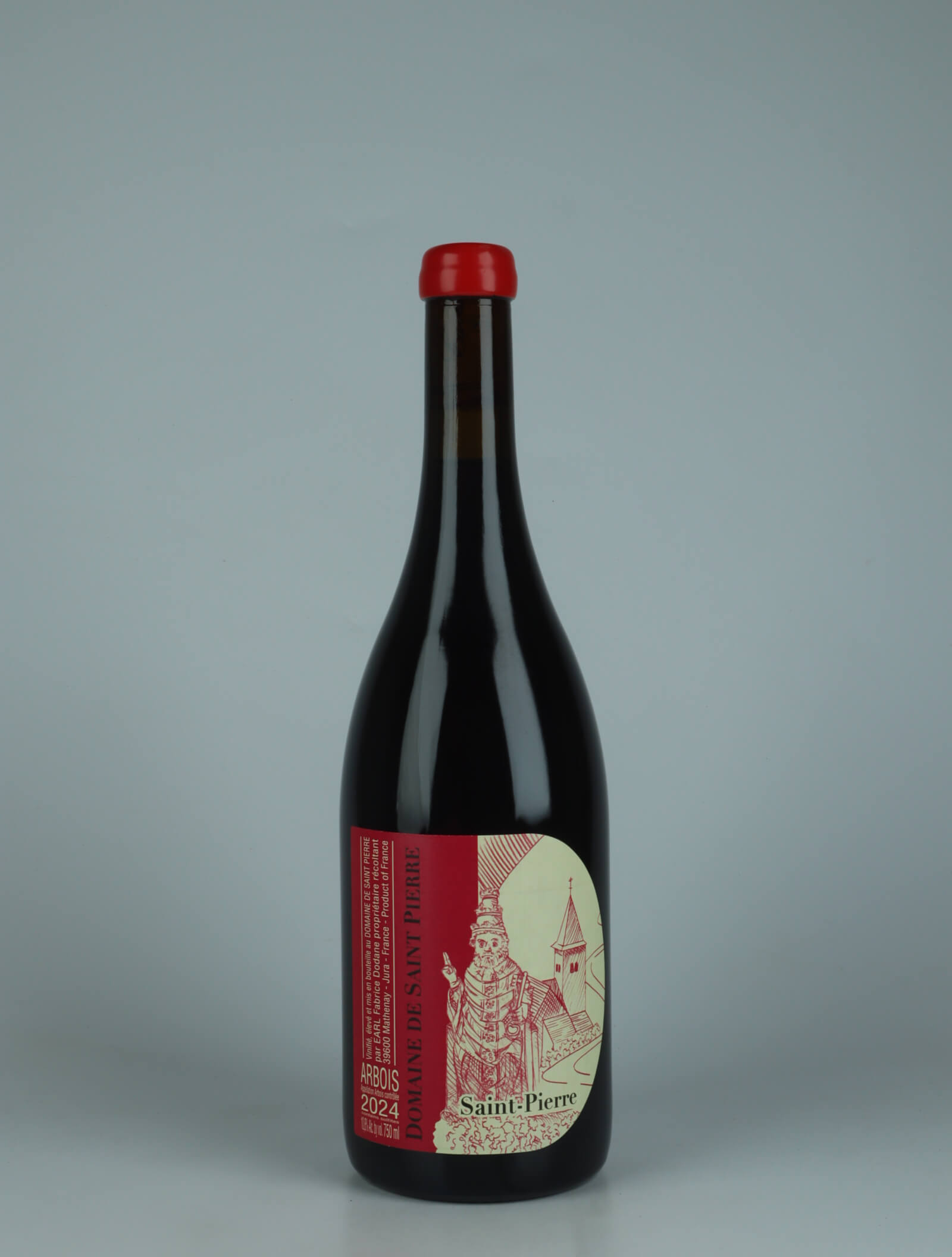 En flaske 2024 Arbois Rouge - Saint Pierre Rødvin fra Domaine de Saint Pierre, Jura i Frankrig