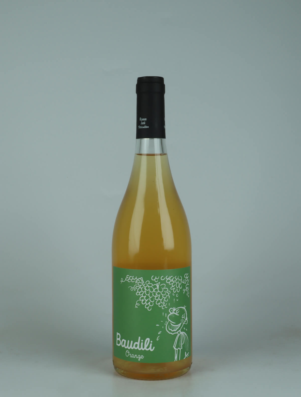 A bottle 2024 Baudili Orange Orange wine from Mas Candí, Penedès in Spain