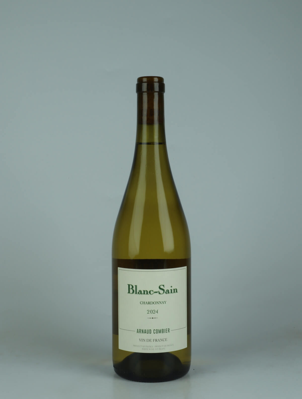 En flaske 2024 Blanc-Sain Hvidvin fra Arnaud Combier, Languedoc i Frankrig
