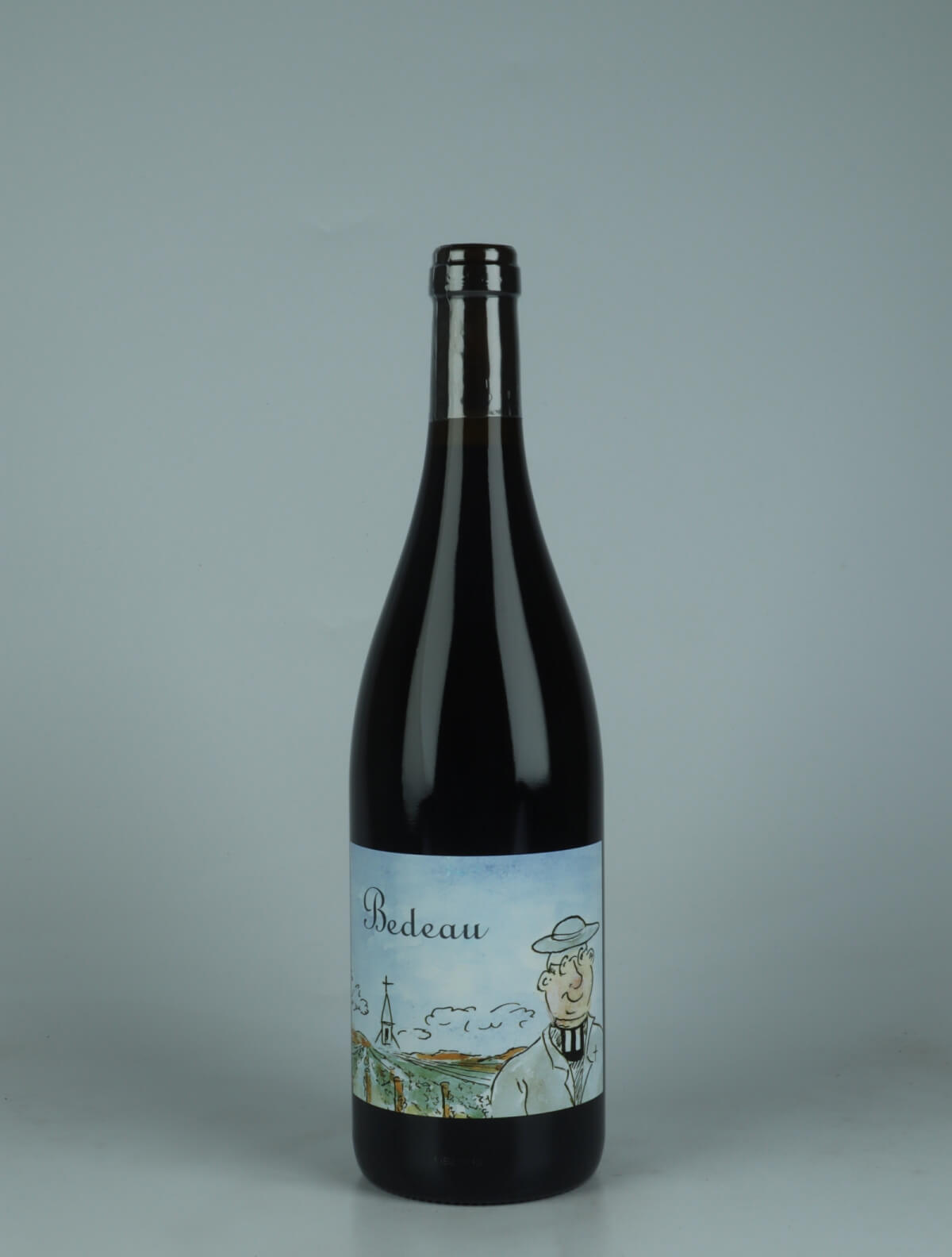 A bottle 2024 Bourgogne Rouge - Bedeau Red wine from Frédéric Cossard, Burgundy in France