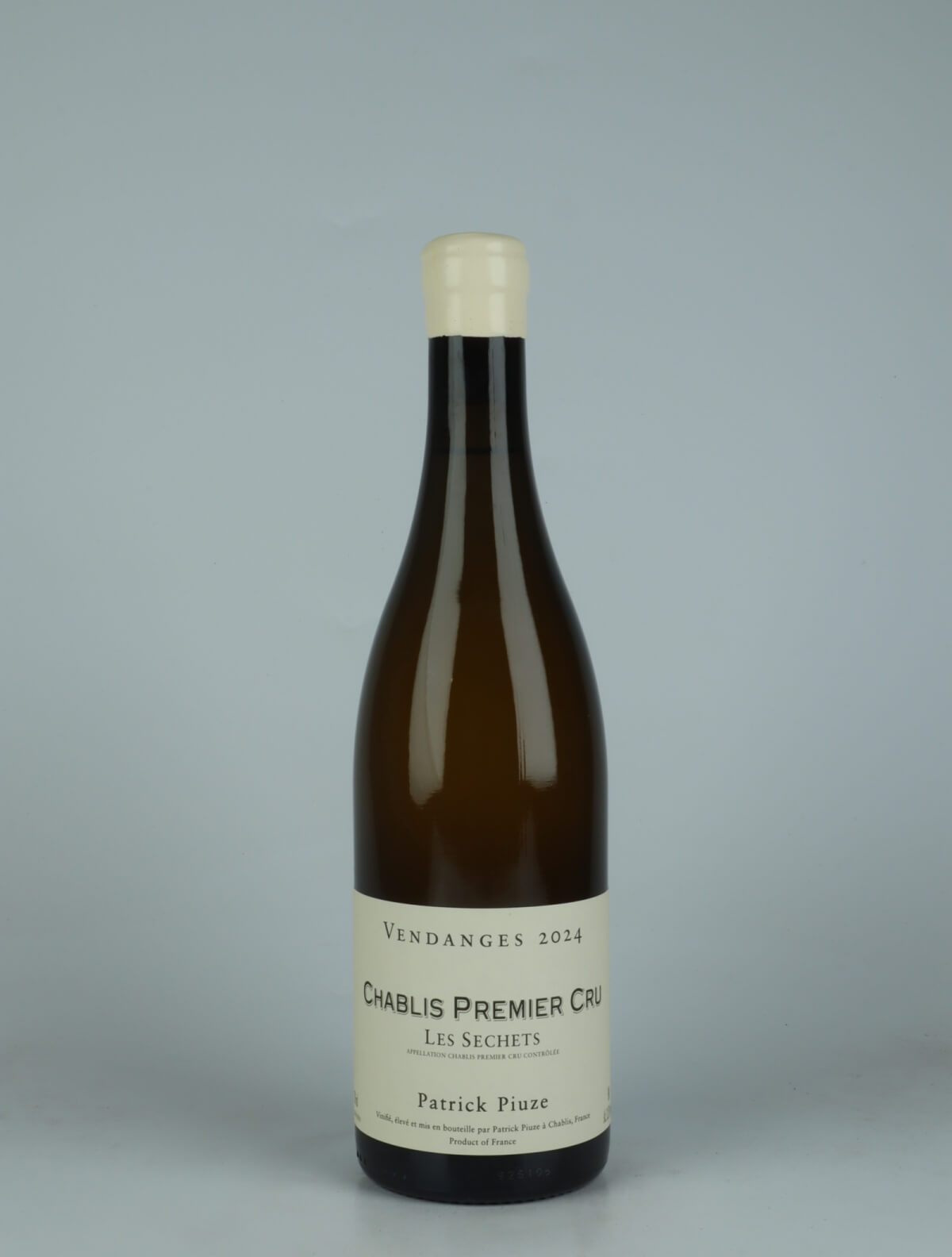 A bottle 2024 Chablis 1. Cru - Séchet White wine from Patrick Piuze, Burgundy in France