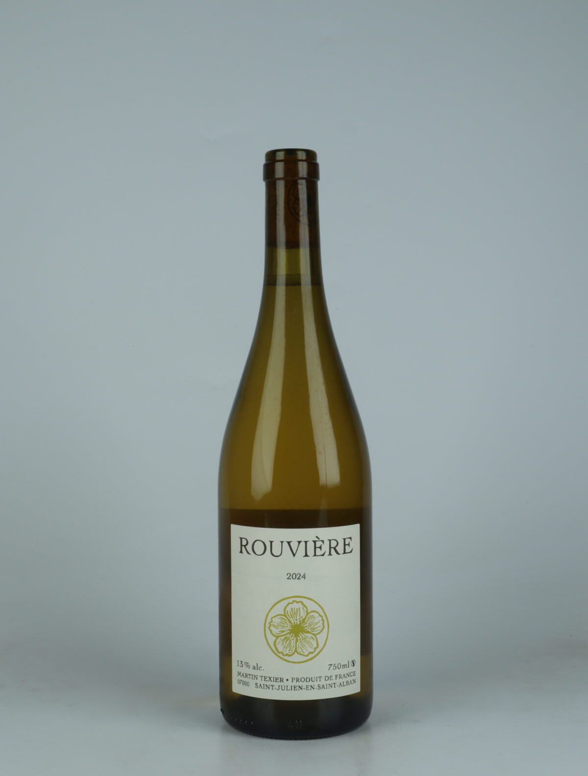 En flaske 2024 La Rouvière Hvidvin fra Martin Texier, Rhône i Frankrig