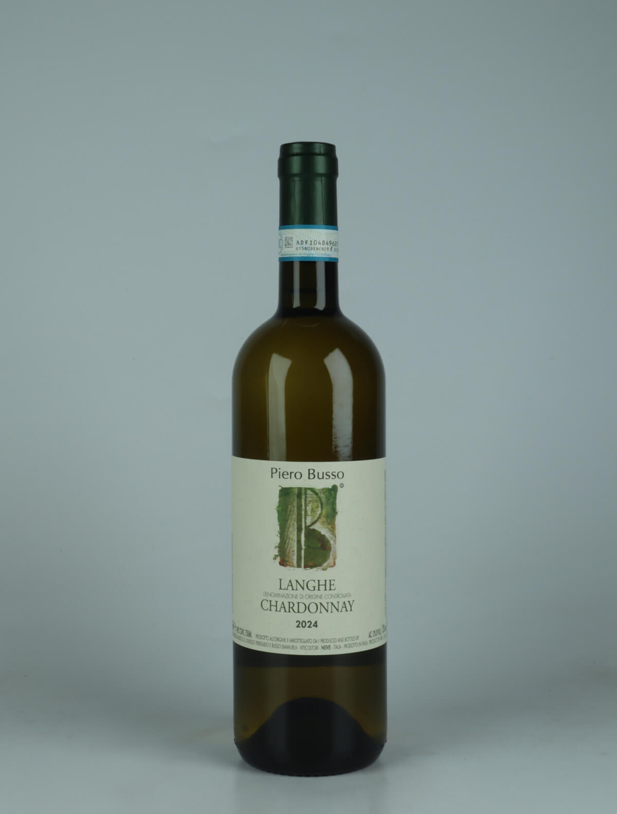 A bottle 2024 Langhe Chardonnay White wine from Piero Busso, Piedmont in Italy