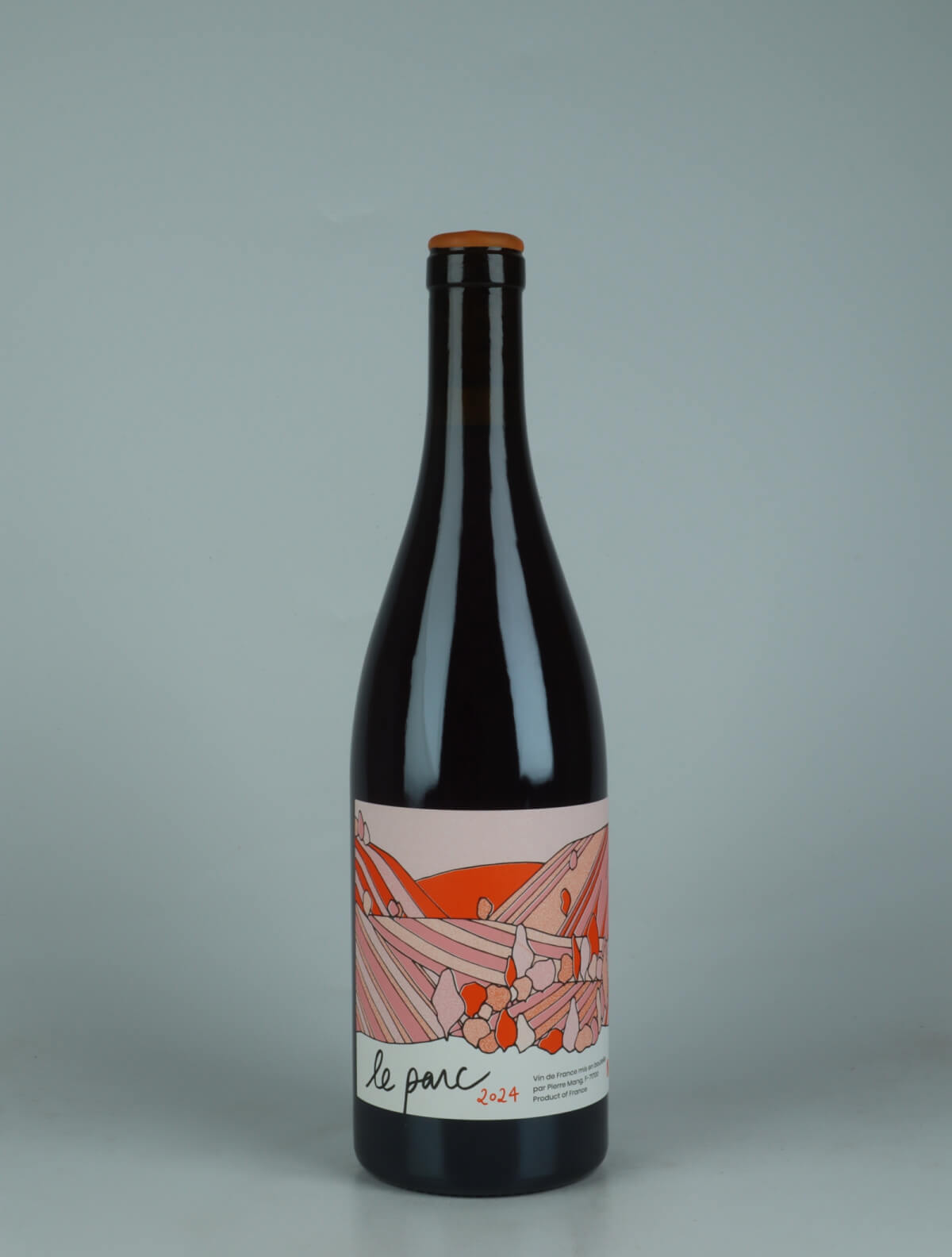 A bottle 2024 Le Parc Rouge Red wine from Pierre Mang, Burgundy in France