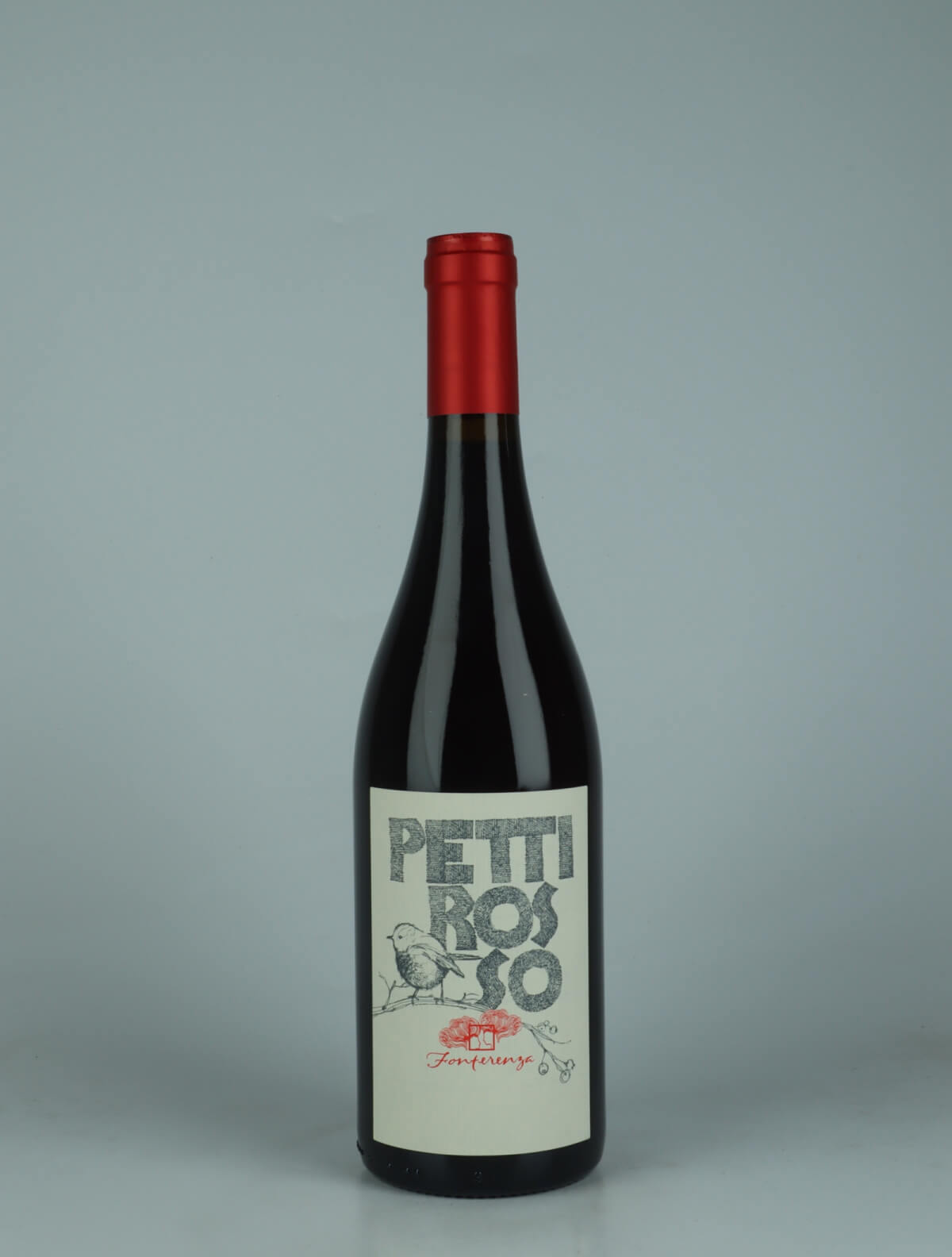 A bottle 2024 Pettirosso Red wine from Fonterenza, Tuscany in Italy