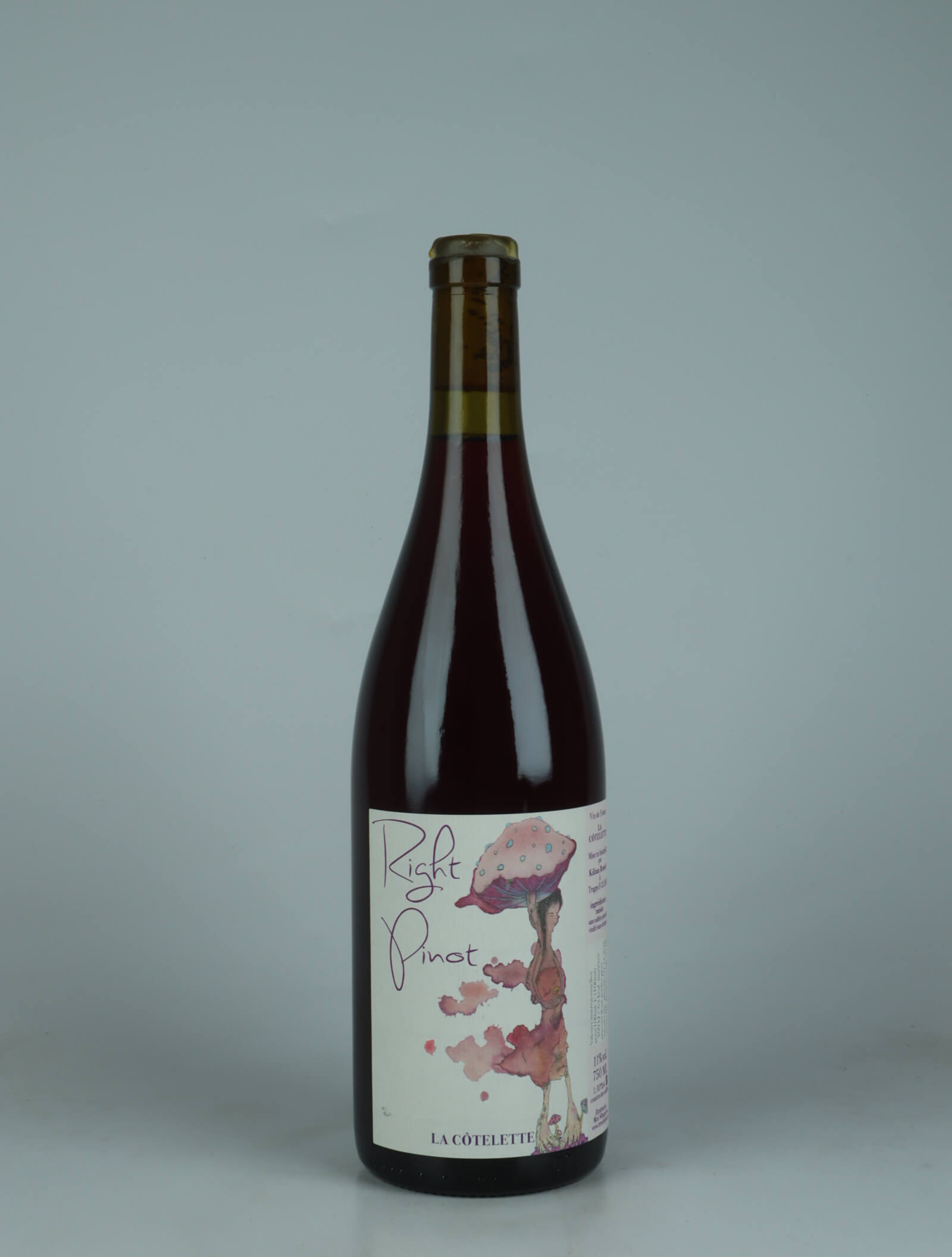 A bottle 2024 Right Pinot Red wine from Domaine de la Côtelette, Burgundy in France