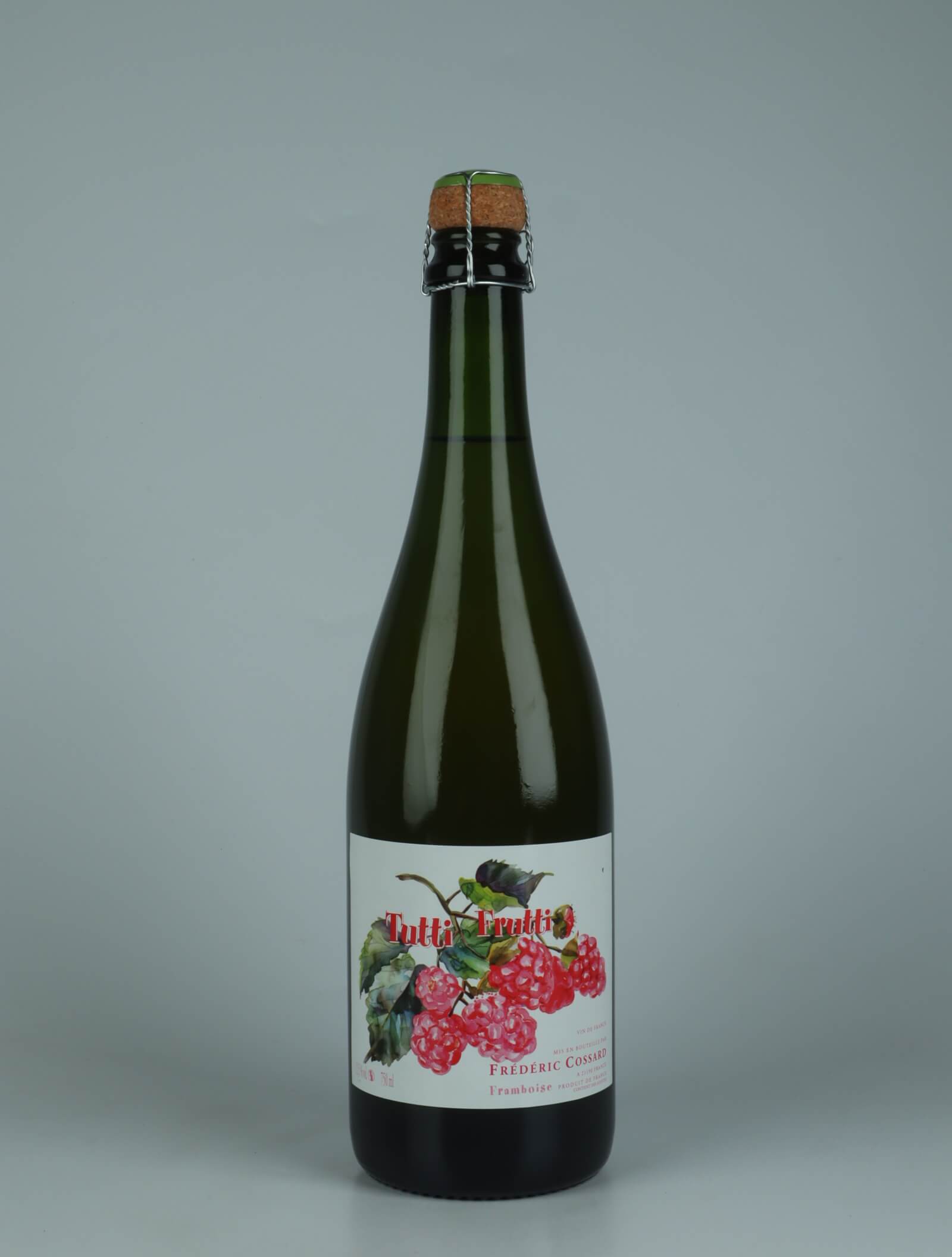 A bottle 2024 Tutti Frutti Framboise Sparkling from Frédéric Cossard, Burgundy in France