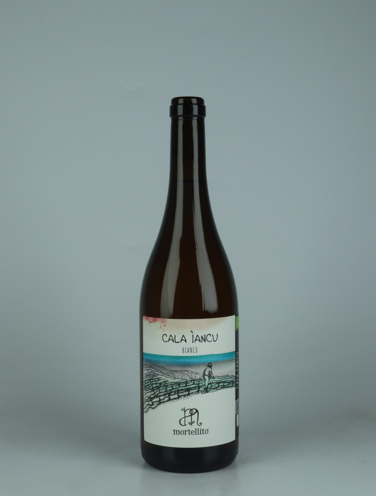 A bottle 2025 Cala Iancu - Bianco White wine from Il Mortellito, Sicily in Italy