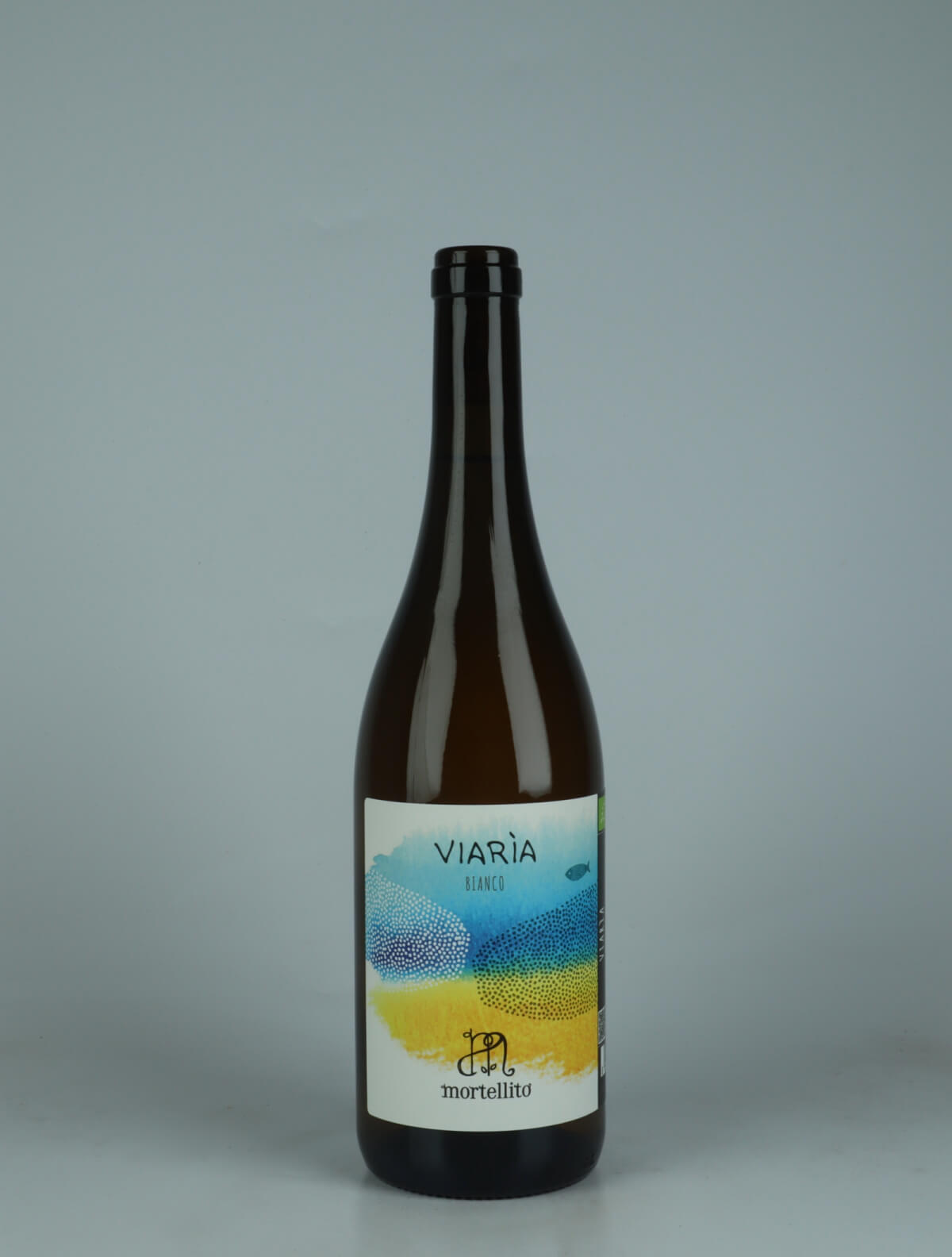 A bottle 2025 Viaria White wine from Il Mortellito, Sicily in Italy
