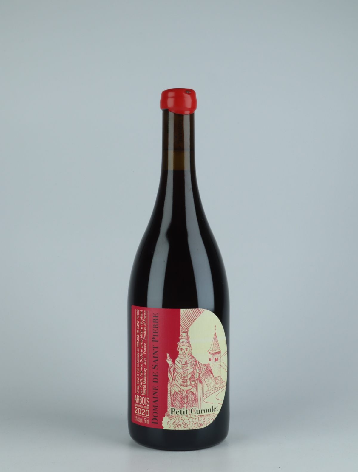 En flaske 2020 Arbois Rouge - Petit Curoulet Rødvin fra Domaine de Saint Pierre, Jura i Frankrig