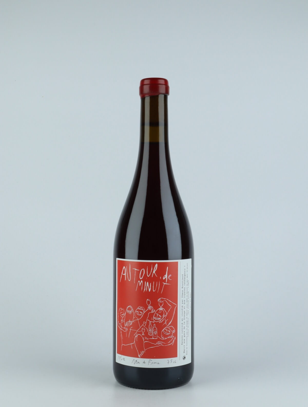 En flaske 2019 Autour de Minuit Rødvin fra Simon Rouillard, Loire i Frankrig