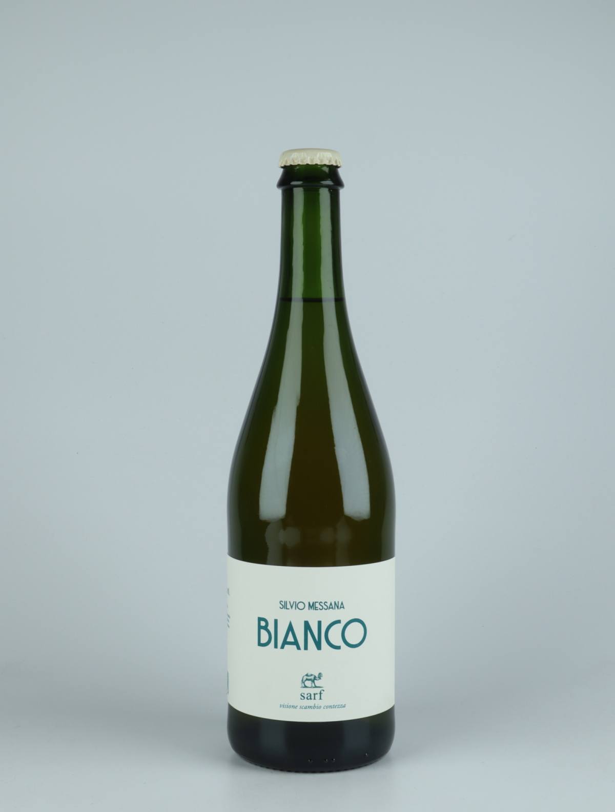 En flaske 2020 Bianco Orange vin fra Silvio Messana, Toscana i Italien