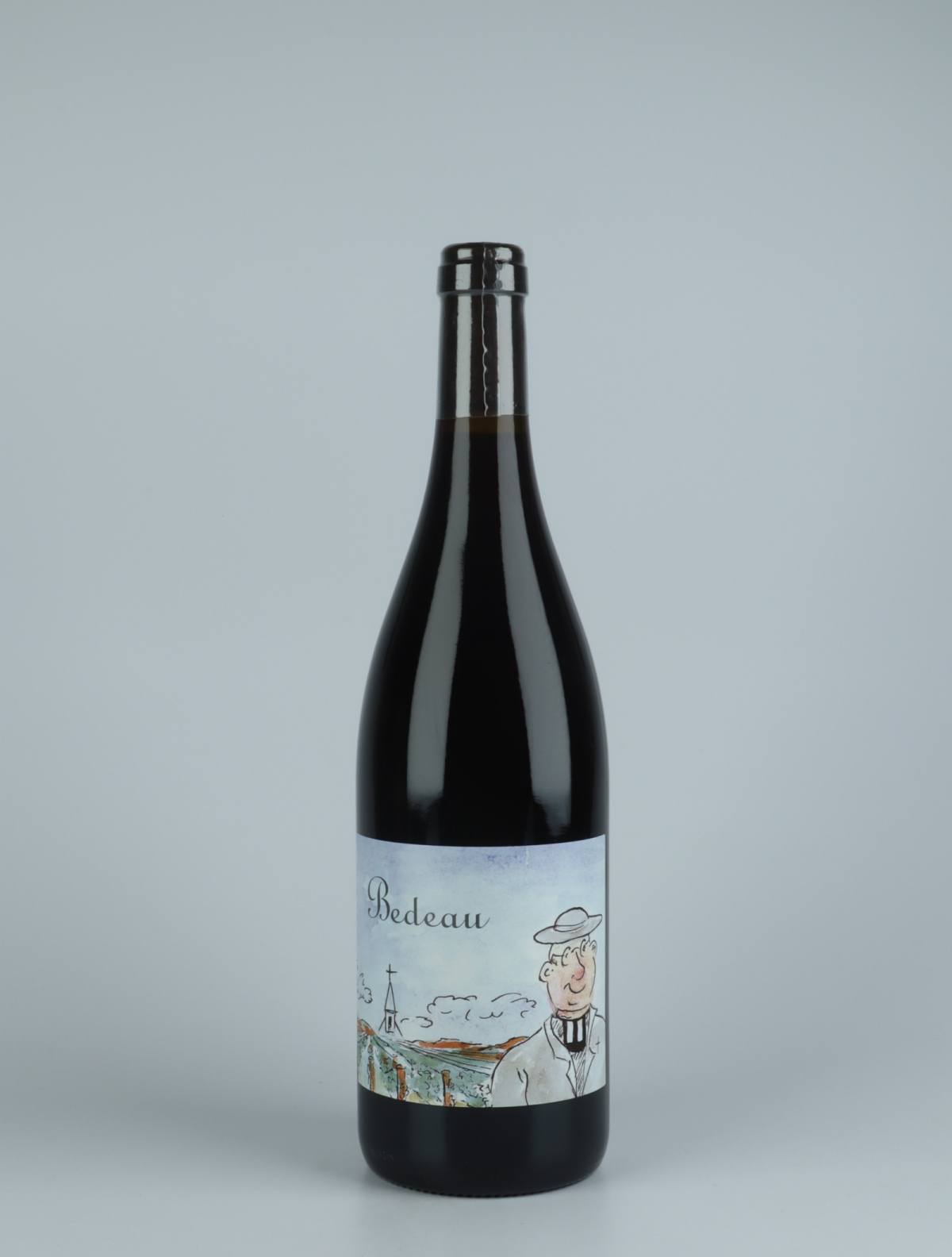 En flaske 2019 Bourgogne Rouge - Bedeau - Qvevris Rødvin fra Frédéric Cossard, Bourgogne i Frankrig