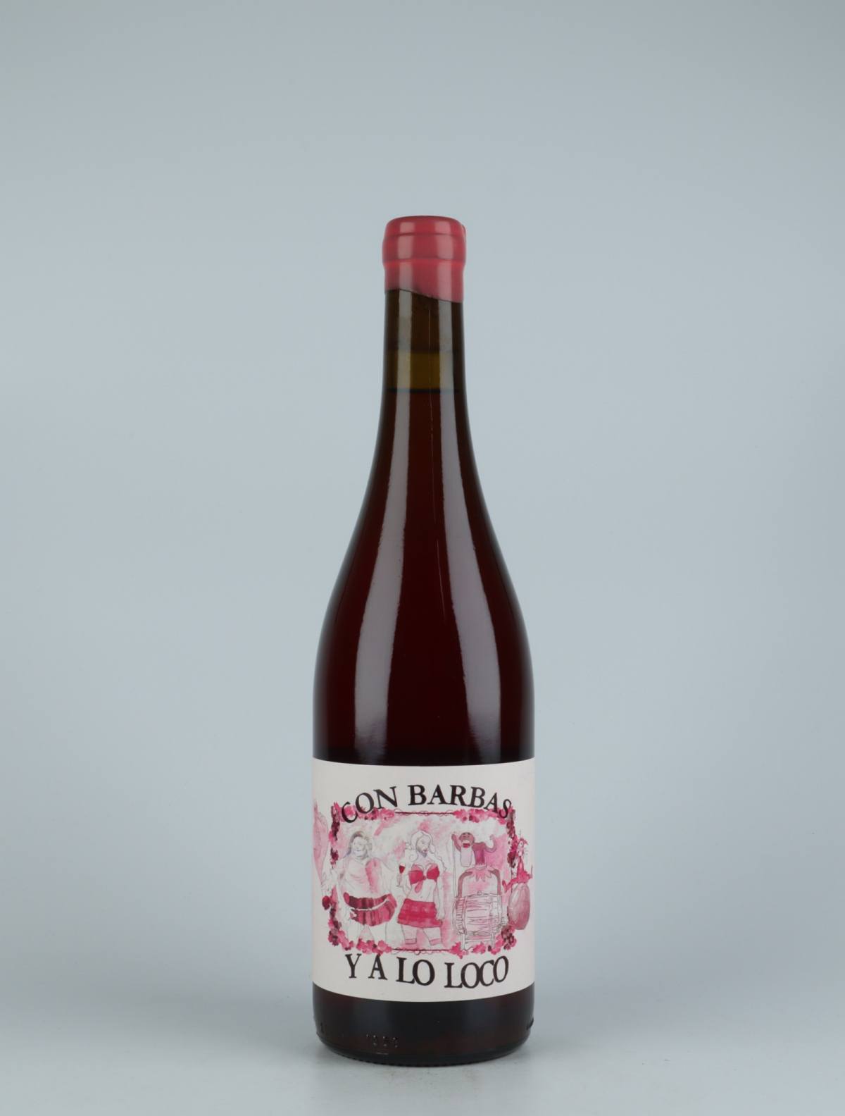 En flaske 2019 Con Barbas y a lo Loco Rosé fra Celler la Salada, Penedès i Spanien