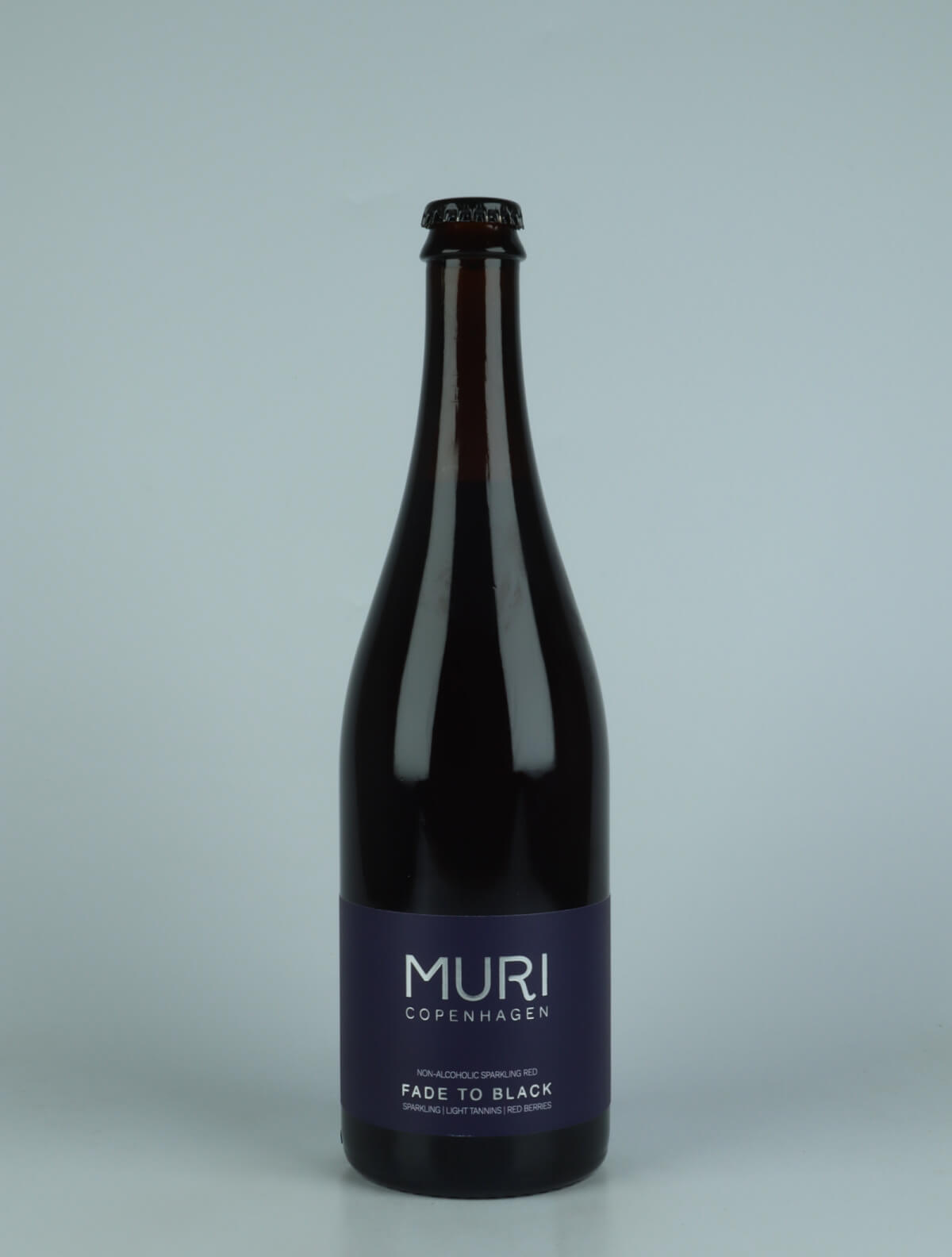 A bottle N.V. Fade to Black Non-alcoholic from Muri, Copenhagen in Denmark