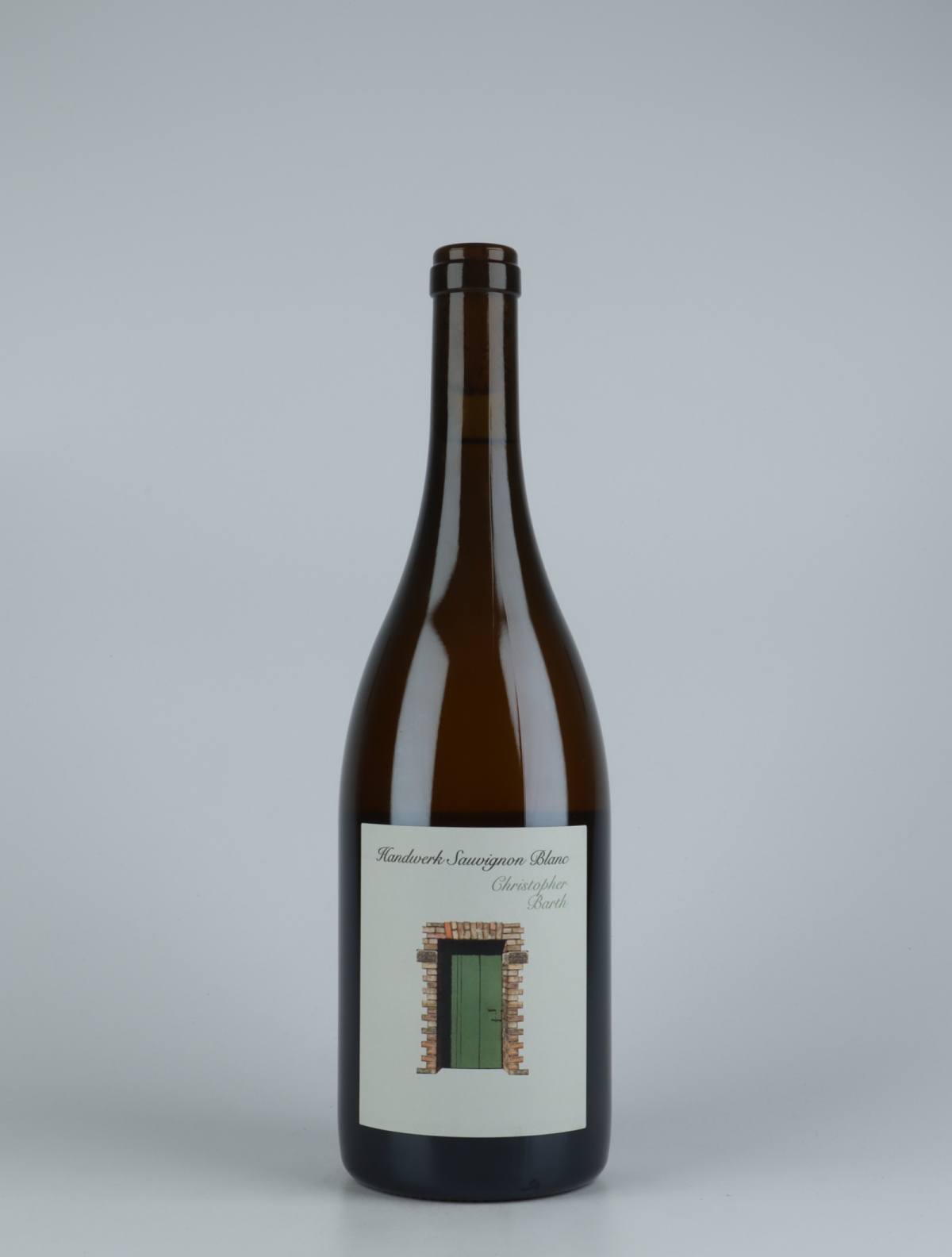 En flaske 2019 Handwerk Sauvignon Blanc Hvidvin fra Christopher Barth, Rheinhessen i Tyskland