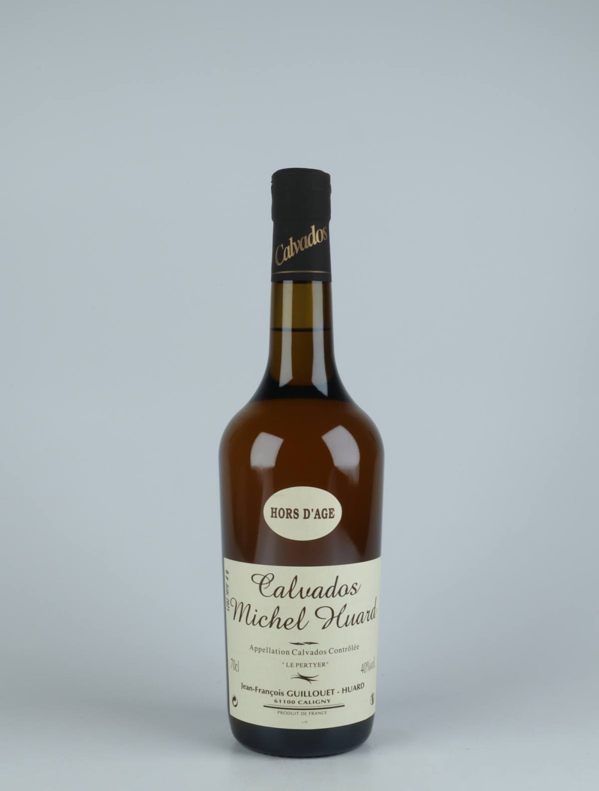 A bottle N.V. Hors d'Age Calvados Spirits from Michel Huard, Normandy in France
