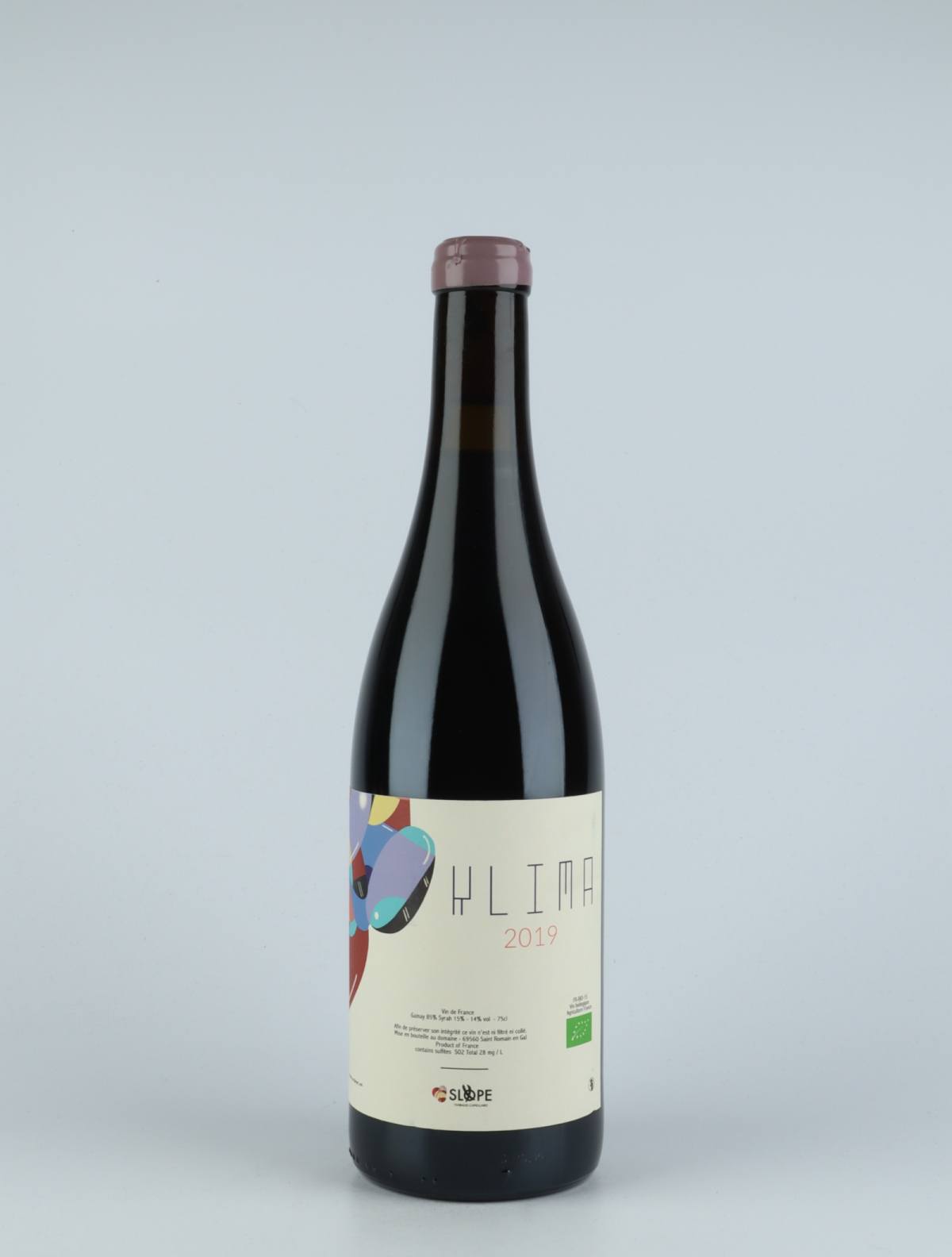 En flaske 2019 Klima Rødvin fra Slope, Rhône i Frankrig
