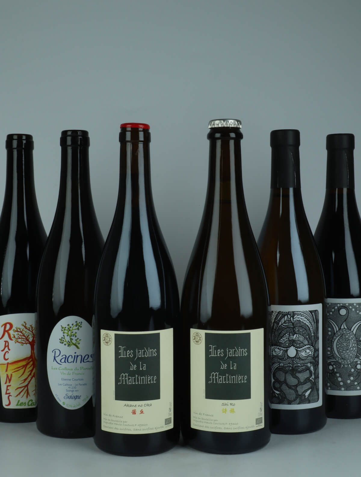 En flaske  Les Jardins de la Martinière & familien Courtois  fra ,  i 