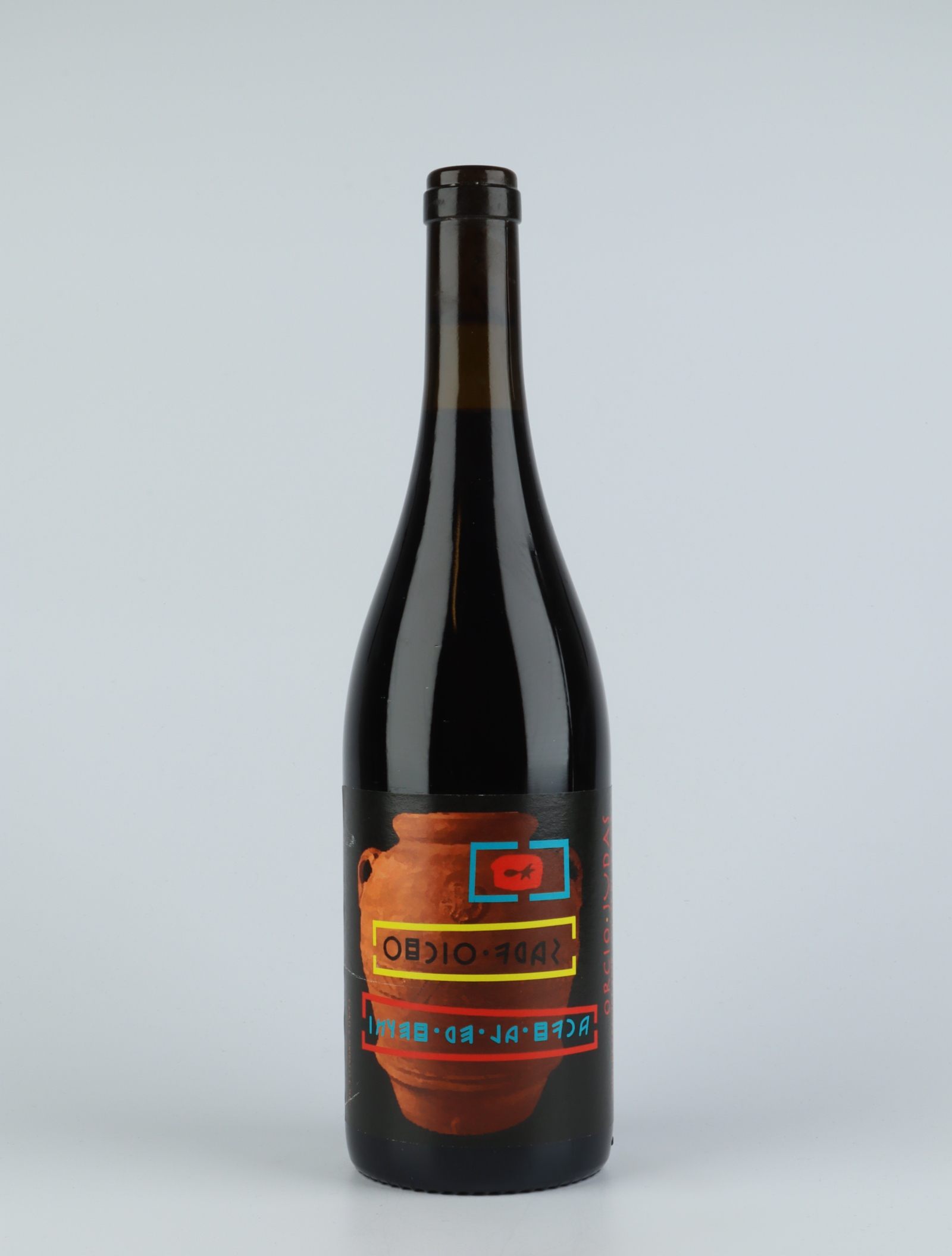 En flaske 2019 Orcio Judas Rødvin fra Vinyer de la Ruca, Rousillon i Frankrig
