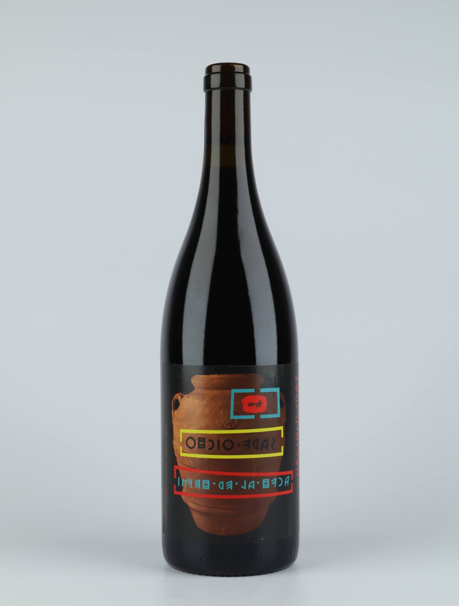 En flaske 2018 Orcio Judas Rødvin fra Vinyer de la Ruca, Rousillon i Frankrig