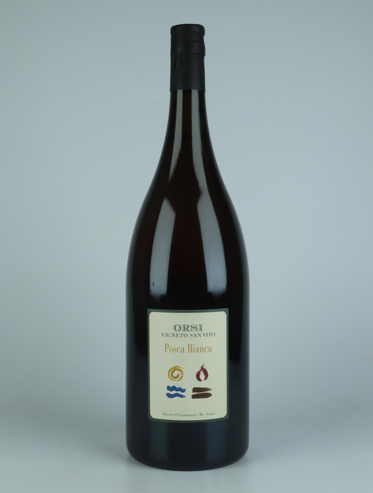 En flaske N.V. Posca Bianca - Magnum Hvidvin fra Orsi - San Vito, Emilia-Romagna i Italien