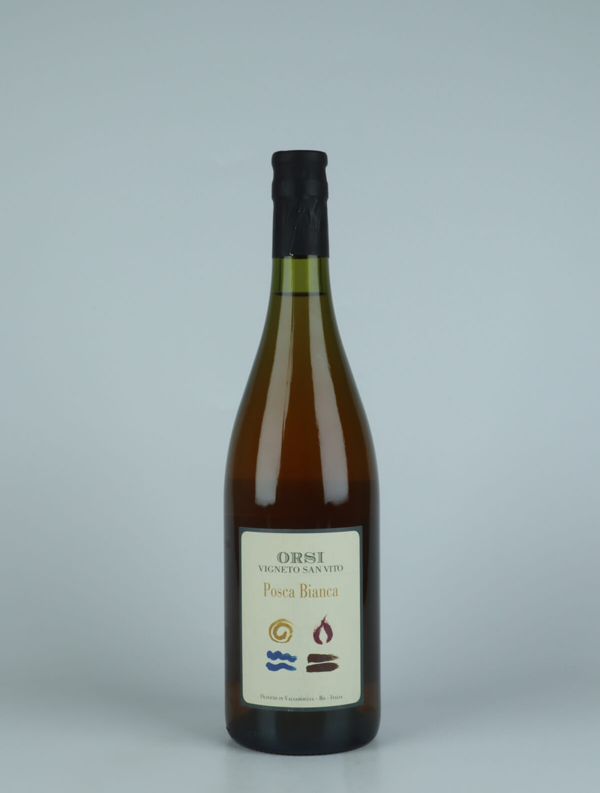 A bottle N.V. Posca Bianca White wine from Orsi - San Vito, Emilia-Romagna in Italy