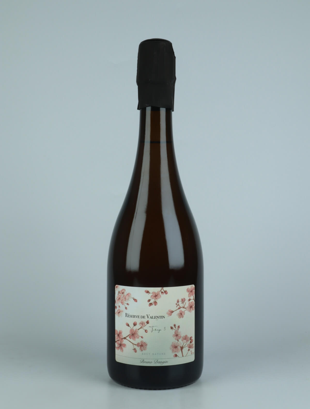 A bottle N.V. Reserve de Valentin Sparkling from Domaine Bruno Dangin, Burgundy in France
