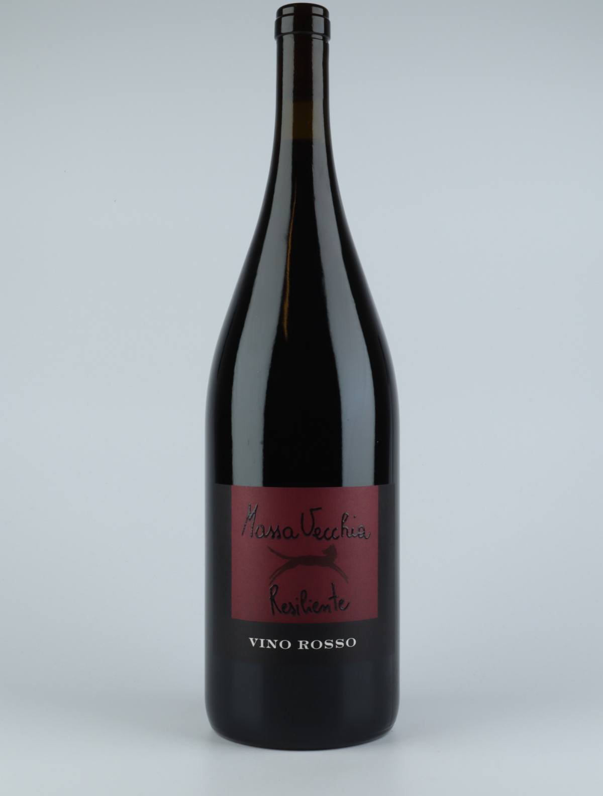 A bottle N.V. Resiliente Rosso Red wine from Massa Vecchia, Tuscany in Italy