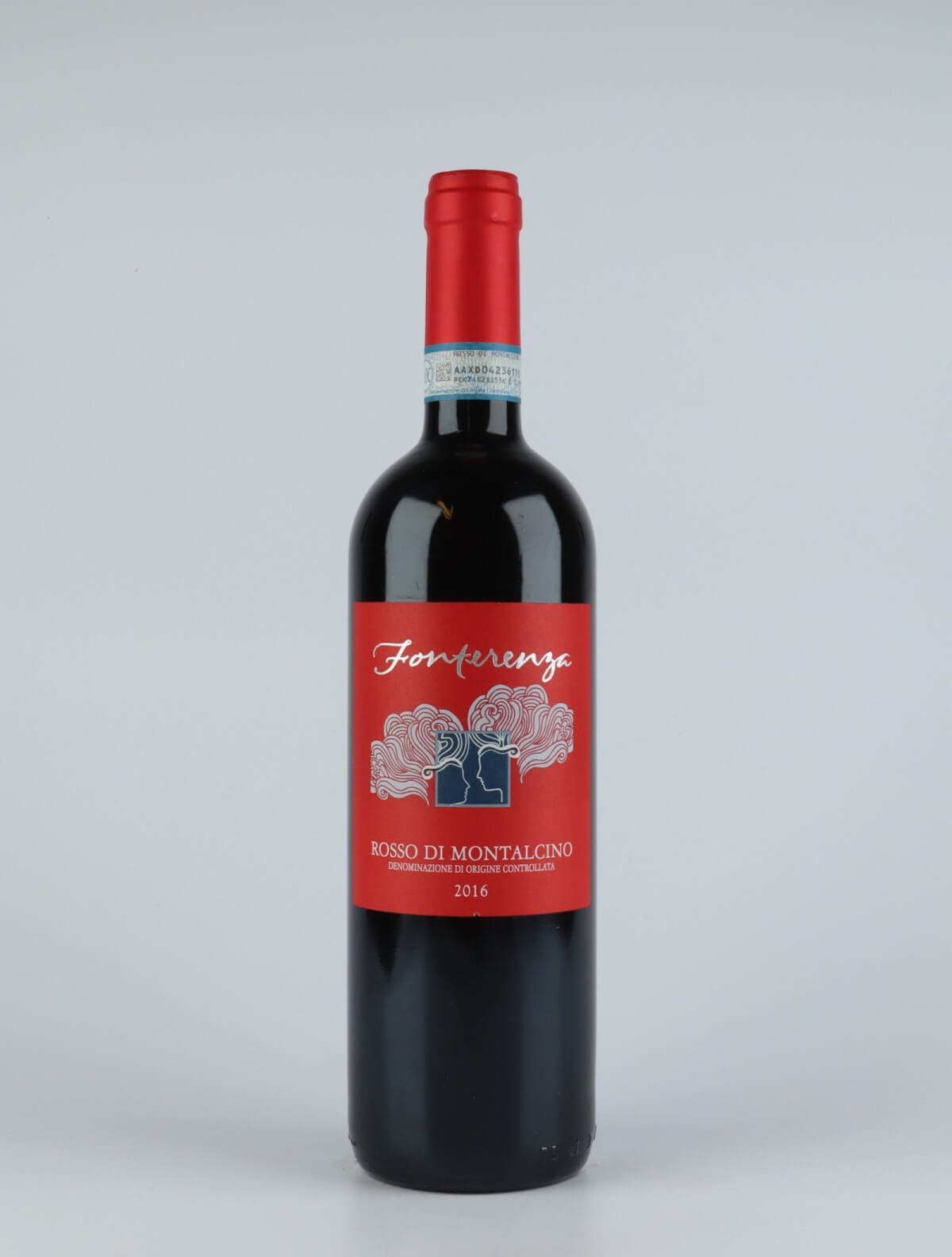 En flaske 2016 Rosso di Montalcino - Alberello Rødvin fra Fonterenza, Toscana i Italien