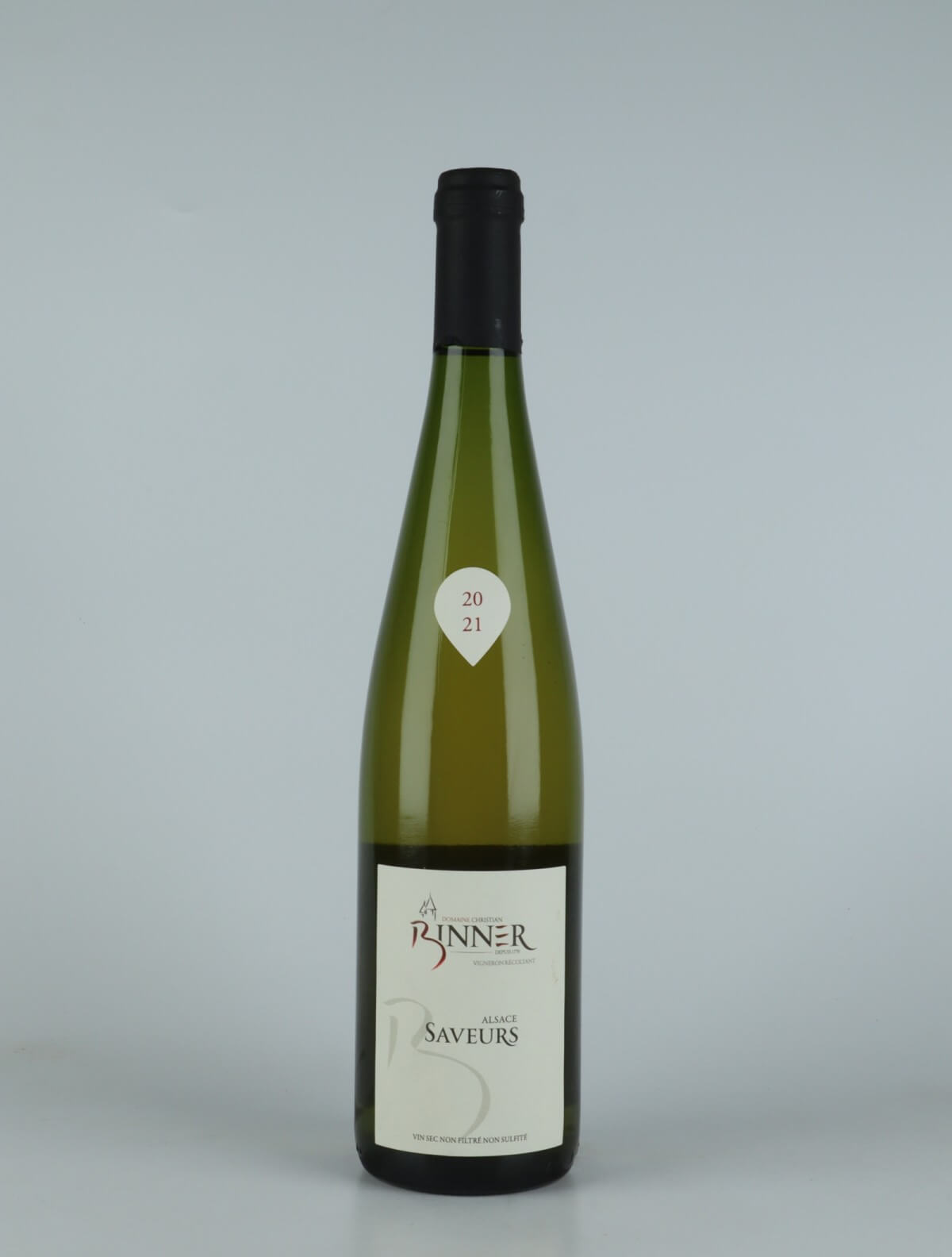 A bottle N.V. Saveurs (20/21) White wine from Domaine Christian Binner, Alsace in France