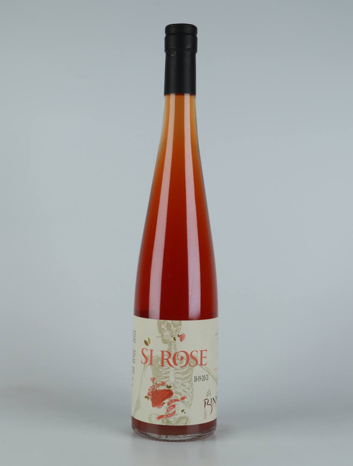A bottle N.V. Si Rose (18/19/20/21) Orange wine from Domaine Christian Binner, Alsace in France