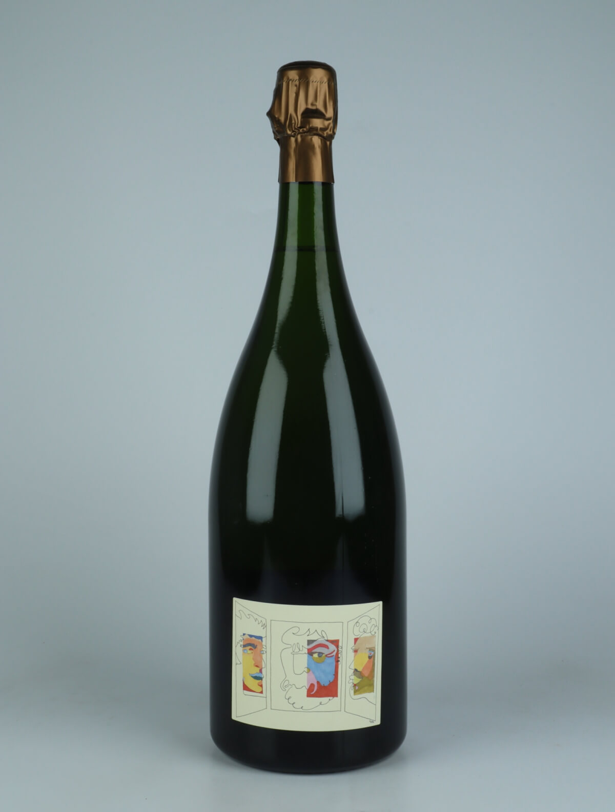 A bottle N.V. Triptyque (07/14/15) - Brut Nature - Magnum Sparkling from Stroebel, Champagne in France