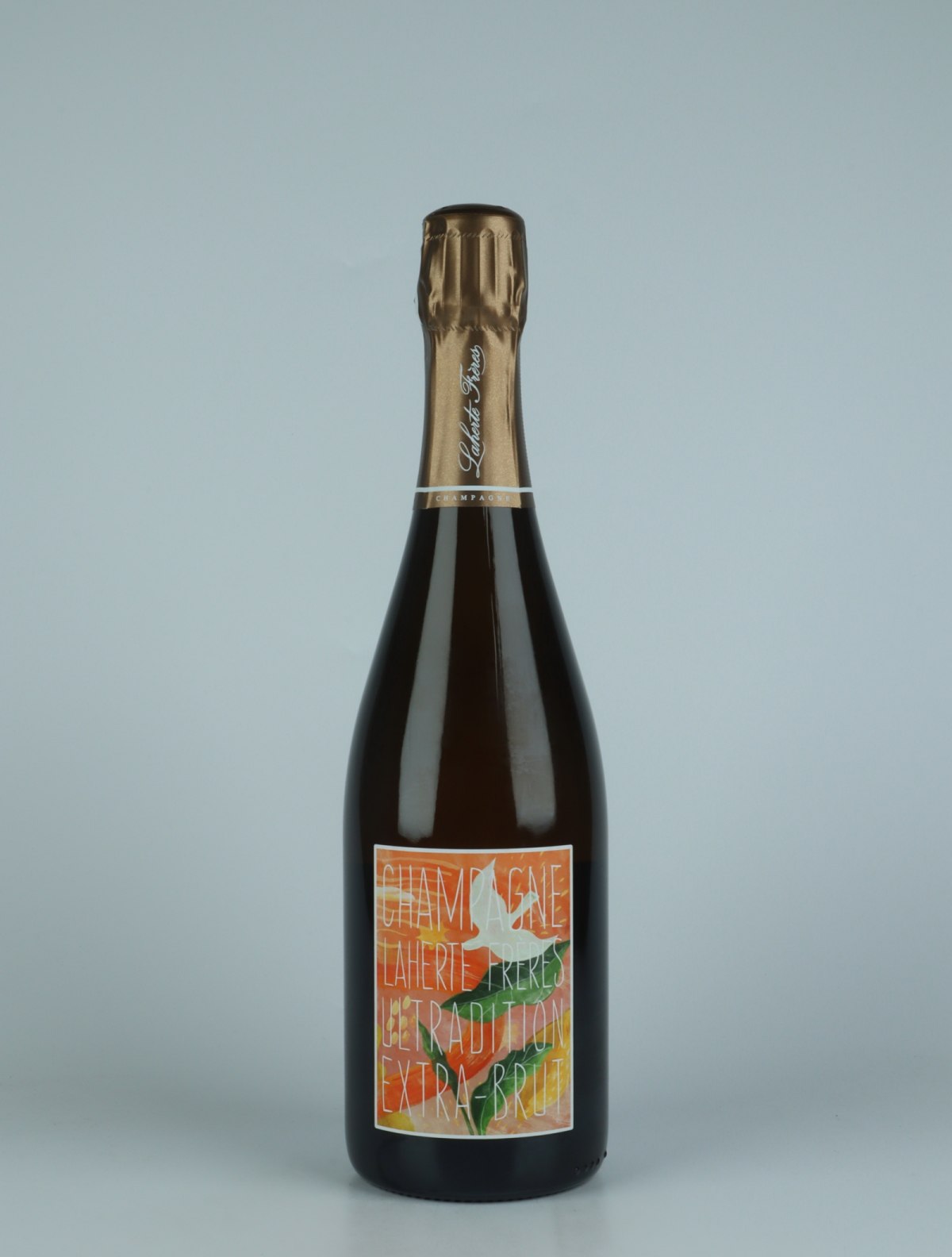 En flaske N.V. Ultradition - Extra Brut Mousserende fra Laherte Frères, Champagne i Frankrig