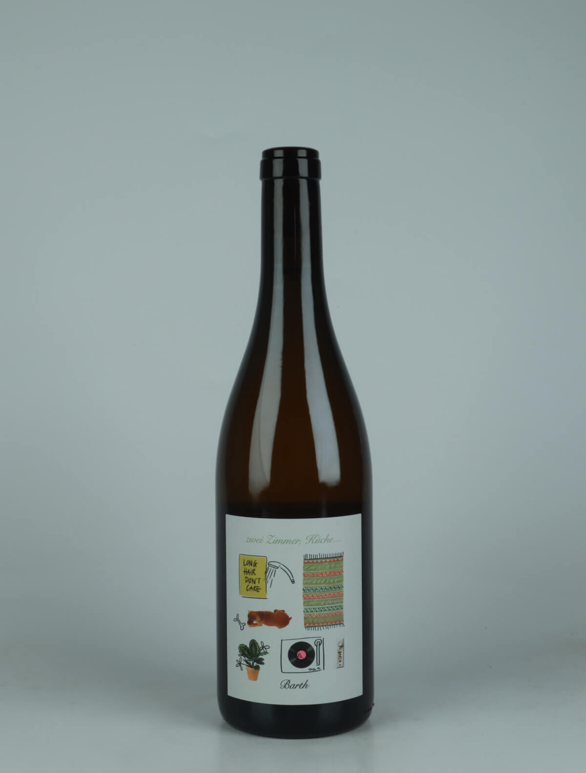 En flaske N.V. Zwei Zimmer, Küche, Barth No. 6 Hvidvin fra Christopher Barth, Rheinhessen i Tyskland