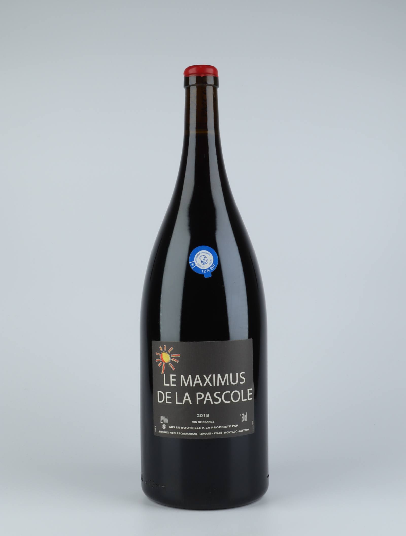 A bottle 2018 Maximus de la Pascole Rødvin from Bruno Duchêne, Roussillon in Frankrig