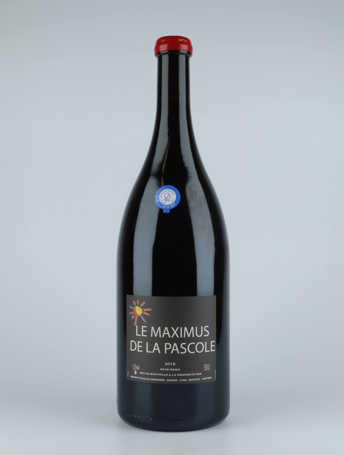 A bottle 2016 Maximus de la Pascole Rødvin from Bruno Duchêne, Roussillon in Frankrig
