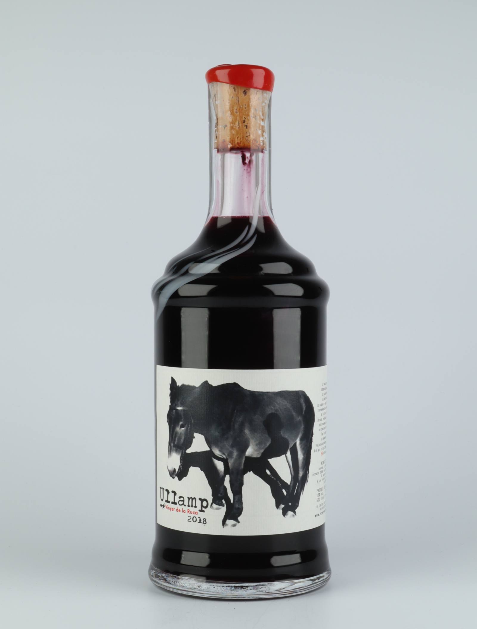 A bottle 2018 Ullamp Red wine from Vinyer de la Ruca, Roussillon in France