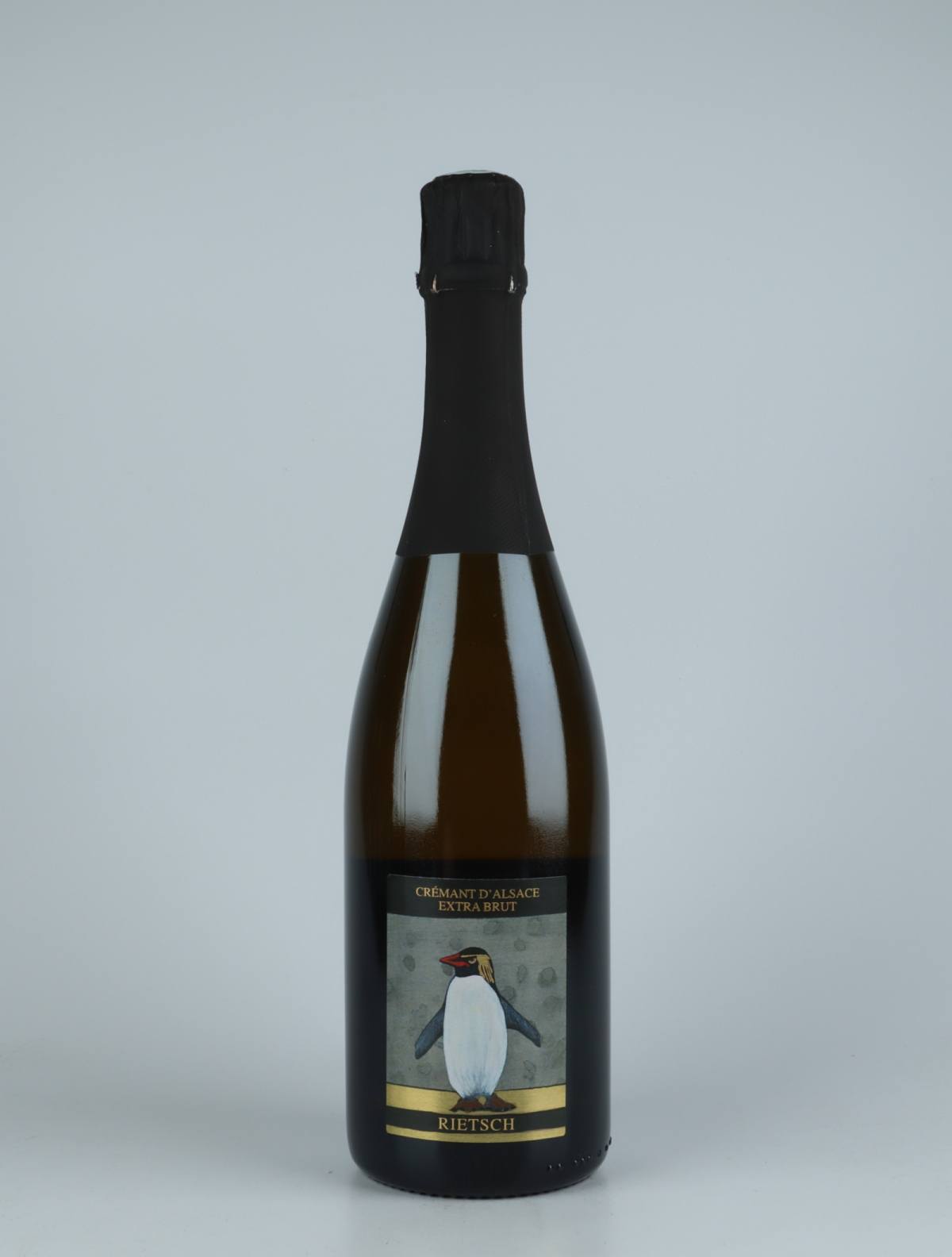 A bottle 2015 Cremant - Extra Brut Sparkling from Domaine Rietsch, Alsace in France