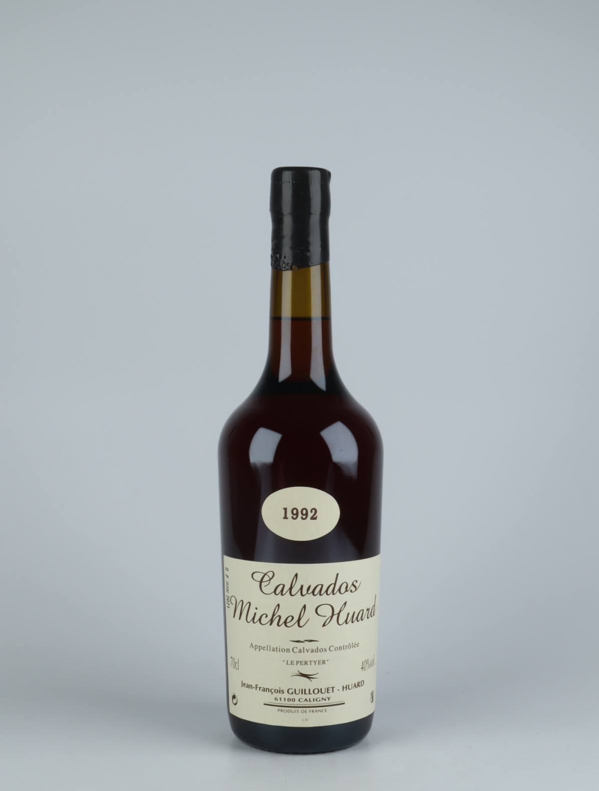 A bottle 1992 Calvados Spiritus from Michel Huard, Normandiet in Frankrig