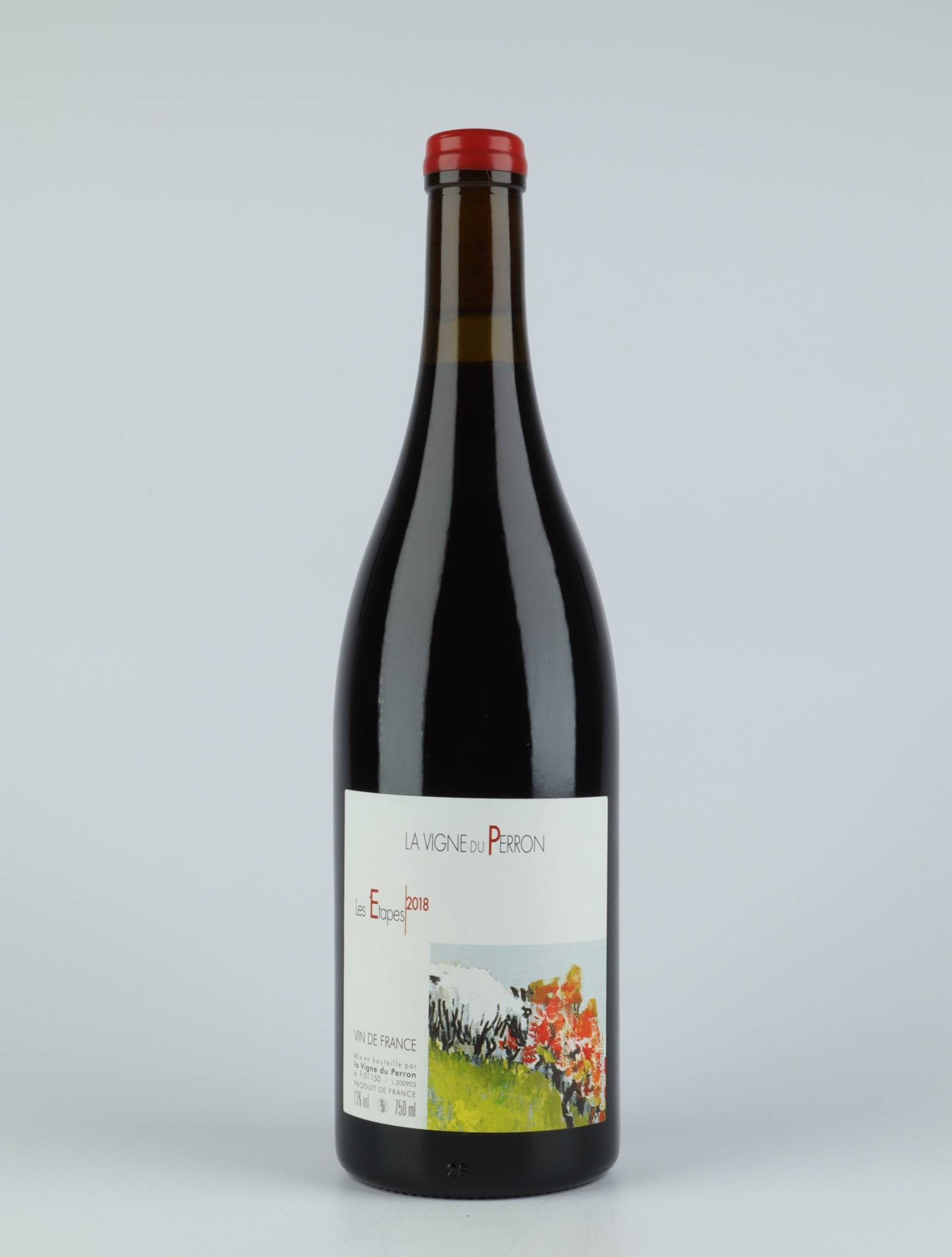 A bottle 2018 Etapes Rødvin from Domaine du Perron, Bugey in Frankrig