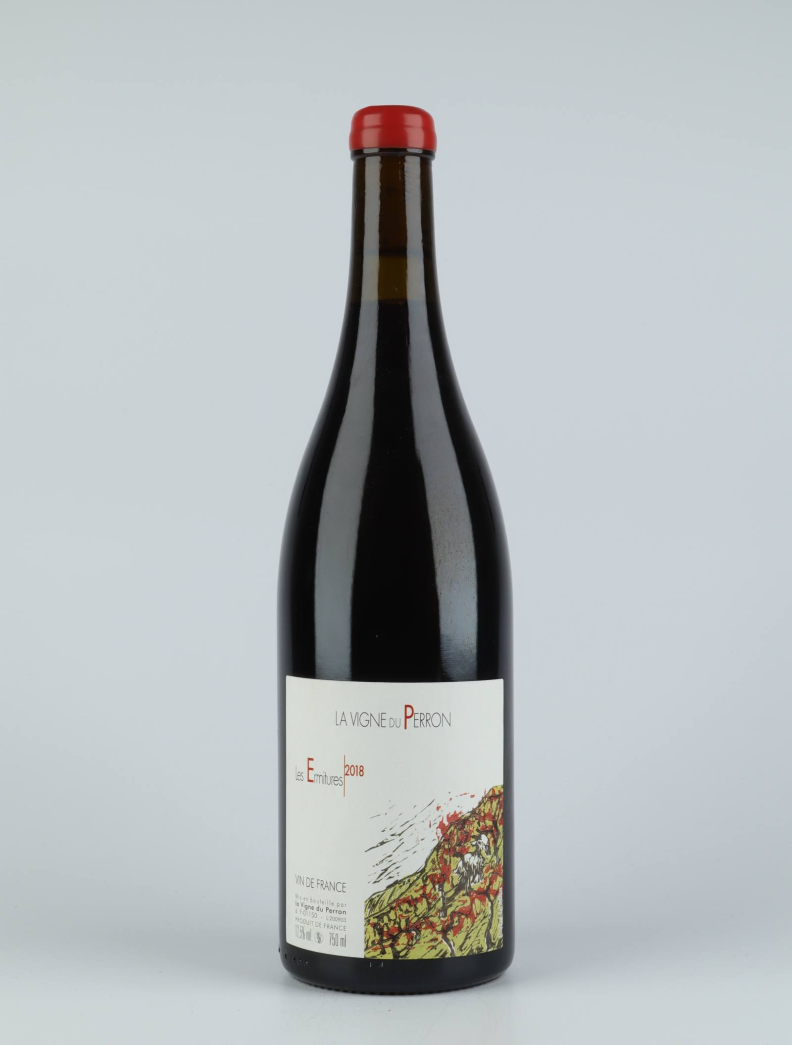 A bottle 2018 Ermitures Rødvin from Domaine du Perron, Bugey in Frankrig