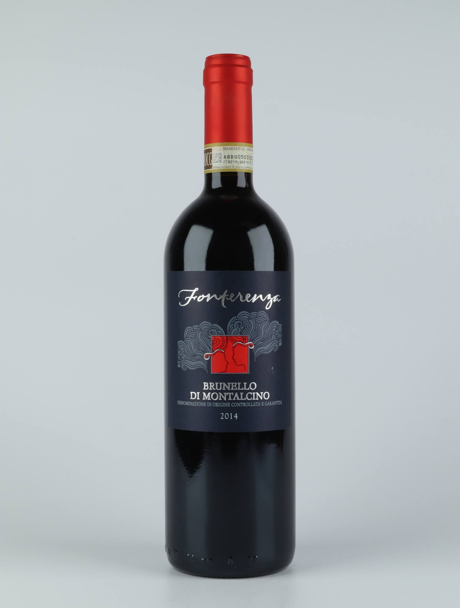 A bottle 2014 Brunello di Montalcino Red wine from Fonterenza, Tuscany in Italy
