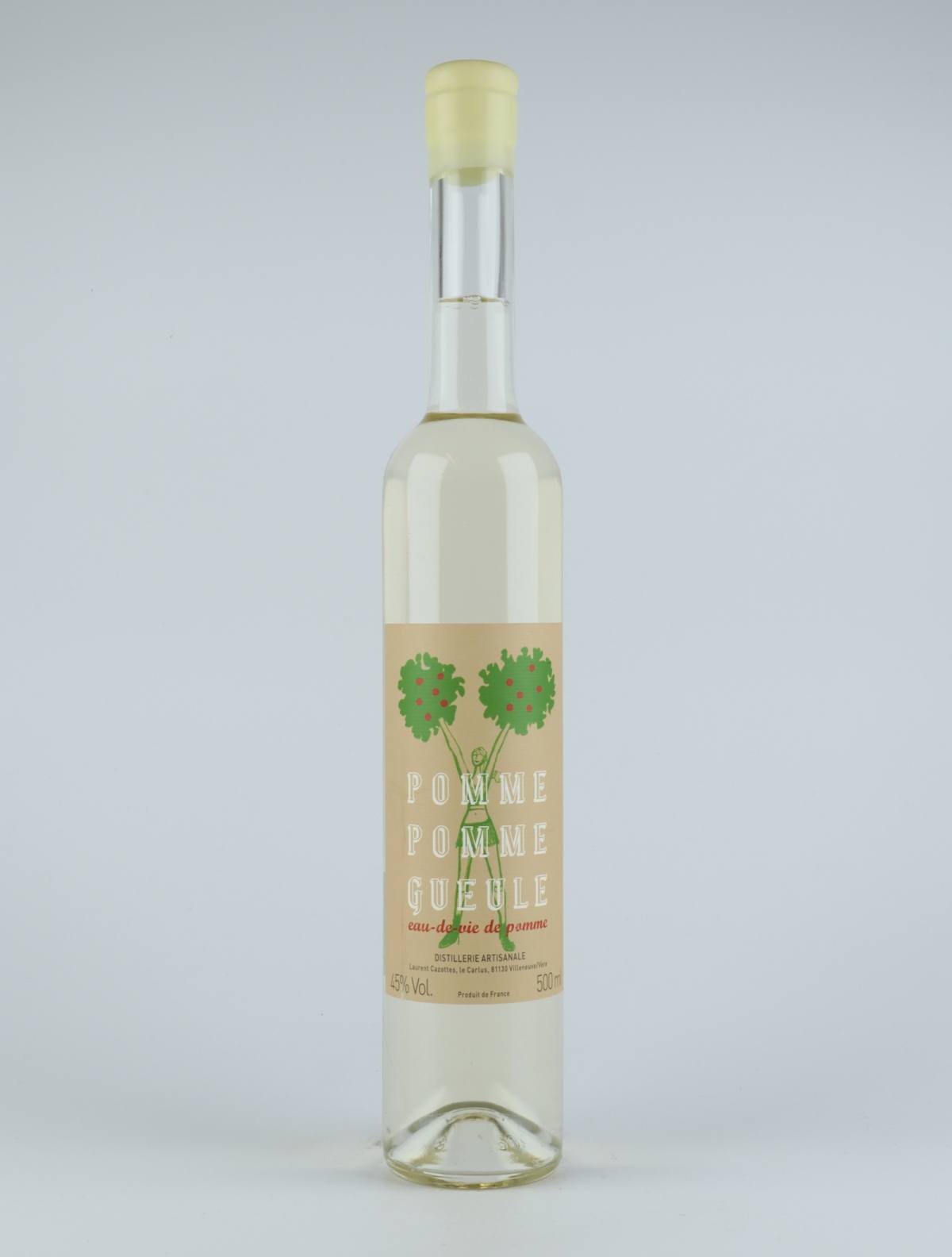 A bottle 2018 Pomme pomme Gueule - Eau de Vie Spirits from Laurent Cazottes, Tarn in France