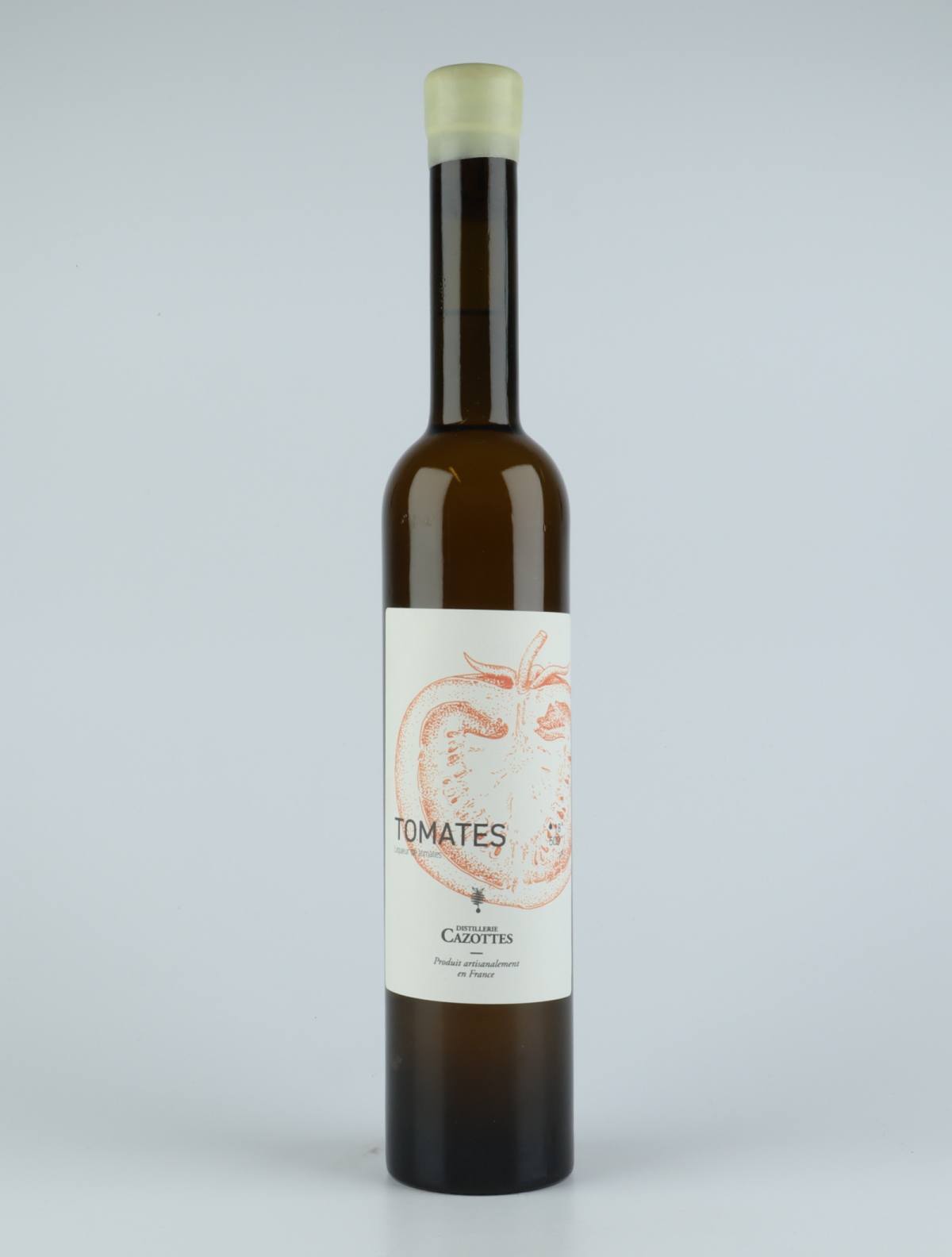 A bottle 2018 Liqueur de 72 Tomates Spiritus from Laurent Cazottes, Tarn in Frankrig