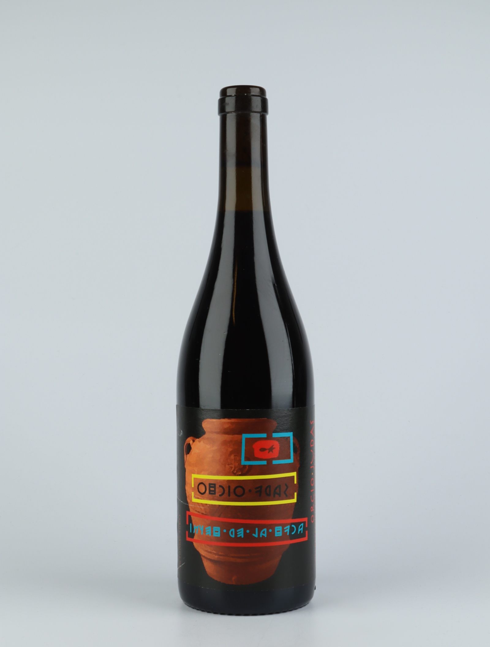 A bottle 2019 Orcio Judas Rødvin from Vinyer de la Ruca, Roussillon in Frankrig
