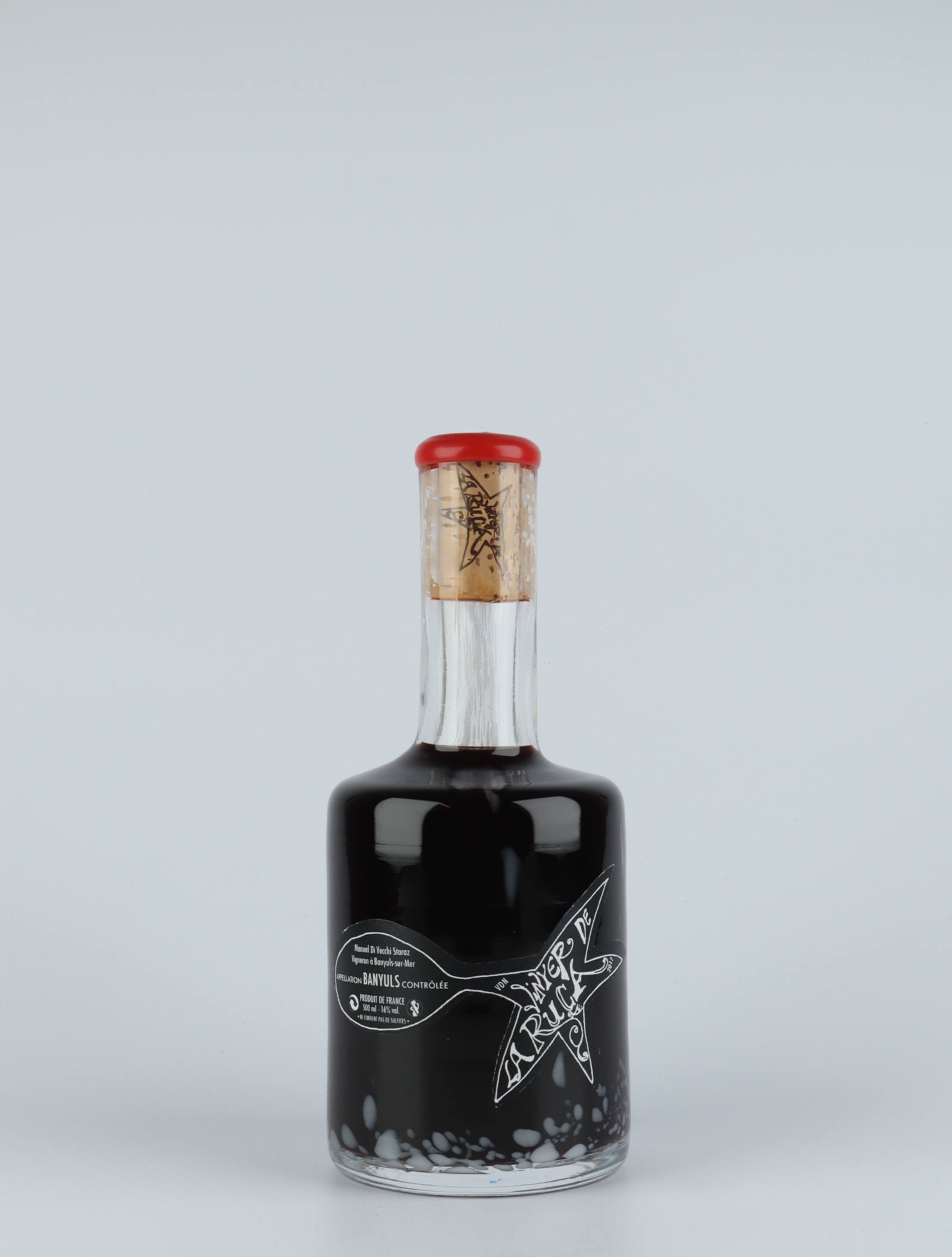 A bottle 2017 Banyuls Sød vin from Vinyer de la Ruca, Roussillon in Frankrig