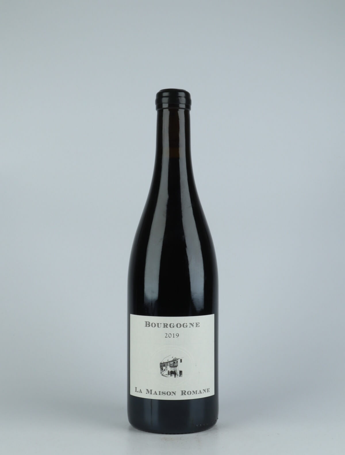 A bottle 2019 Bourgogne Rouge Rødvin from La Maison Romane, Bourgogne in Frankrig